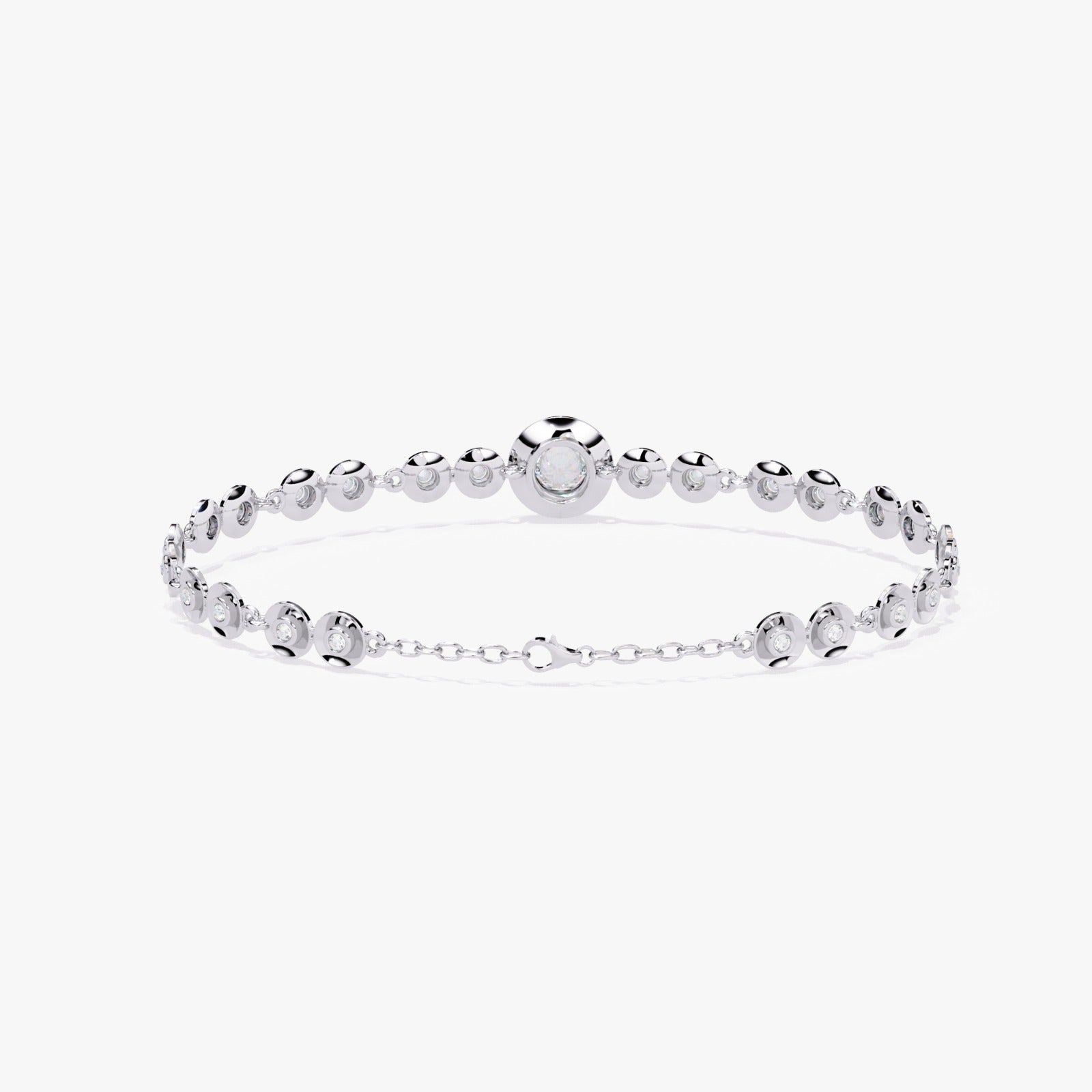 Solitairekart 0.2ct Halo Lab Grown Diamond Bracelet