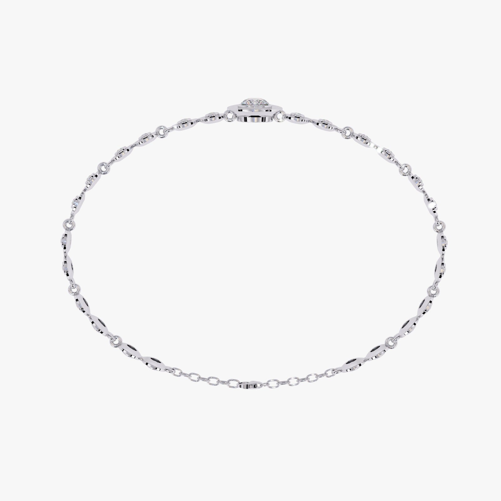 Solitairekart 0.2ct Halo Lab Grown Diamond Bracelet