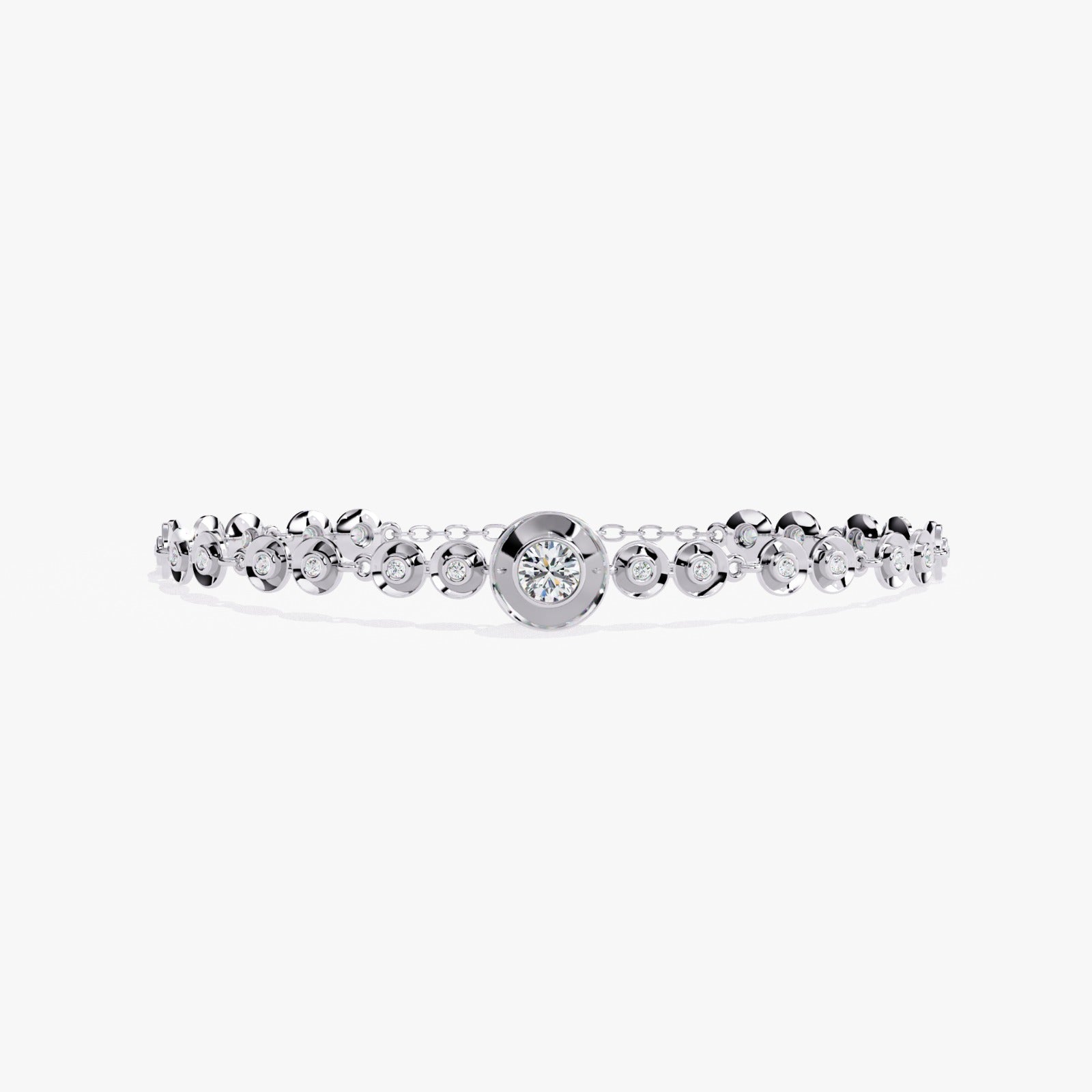 Solitairekart 0.2ct Halo Lab Grown Diamond Bracelet