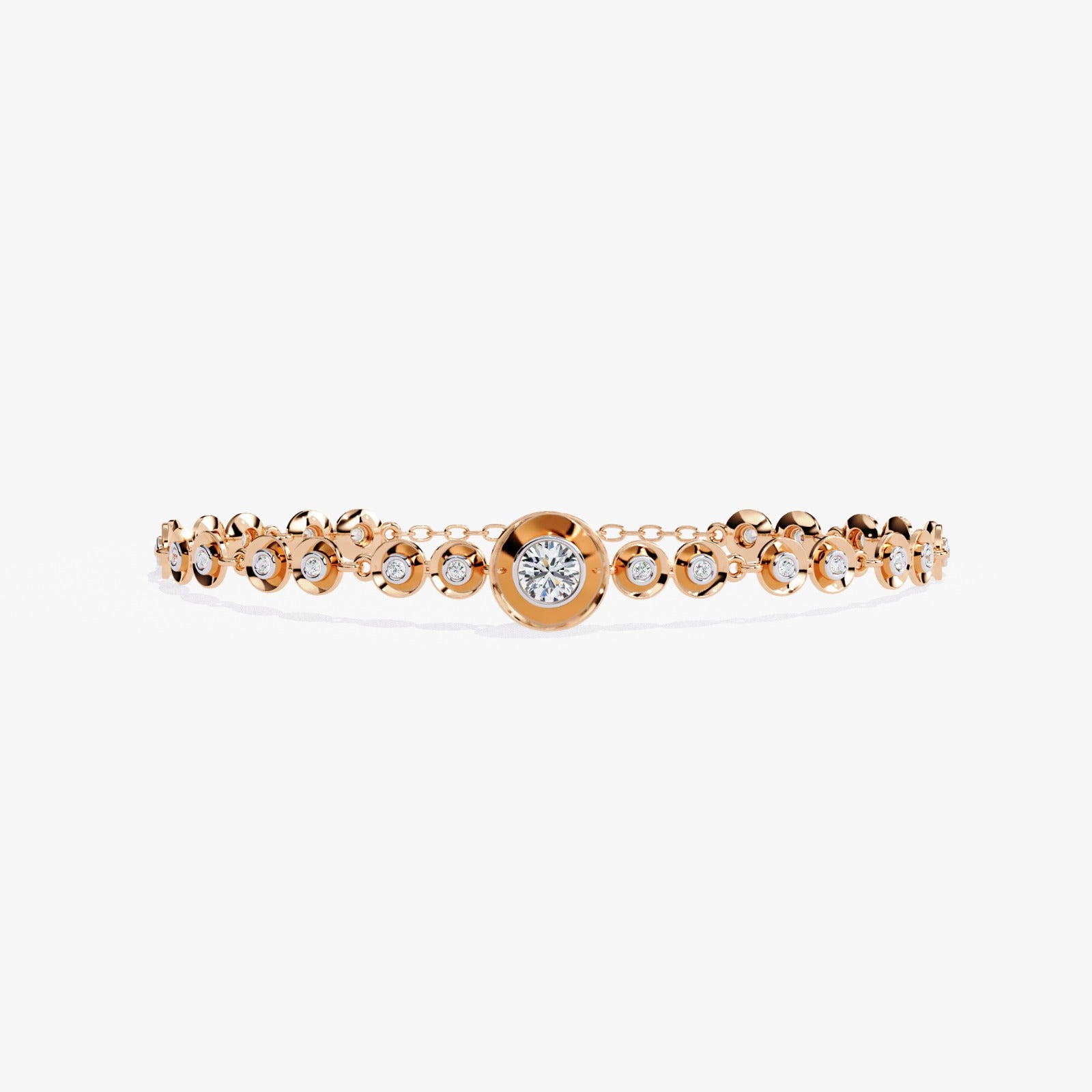 Solitairekart 0.2ct Halo Lab Grown Diamond Bracelet