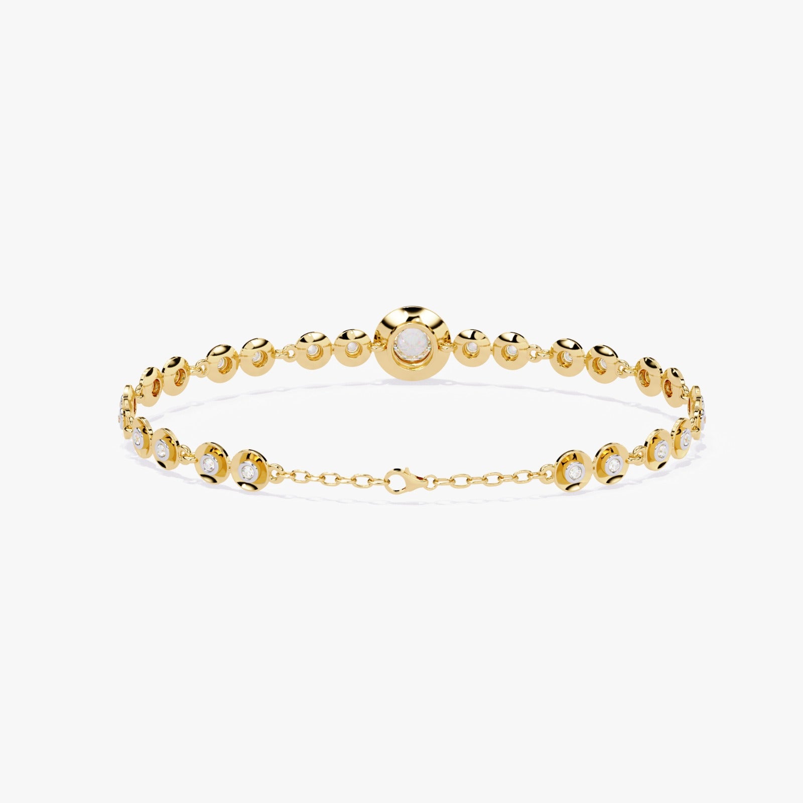 Solitairekart 0.2ct Halo Lab Grown Diamond Bracelet