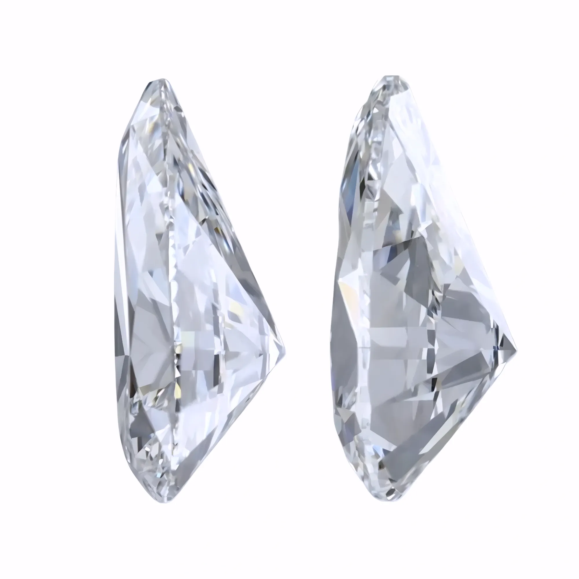 Solitairekart 1+1 Carat F Color, VS1 Clarity Combo Lab Grown Diamond For Studs