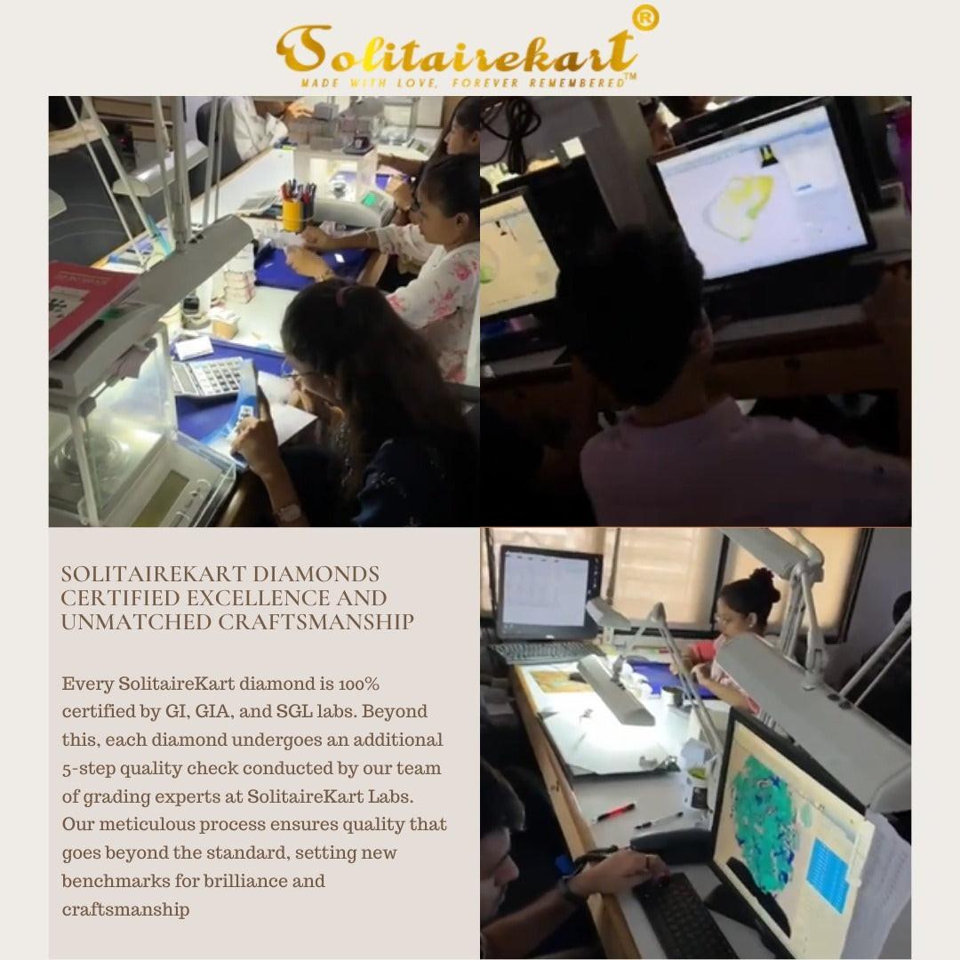 1.00ct J/SI2 Natural Princess Diamond Solitaire Stud Earrings – Classic Brilliance