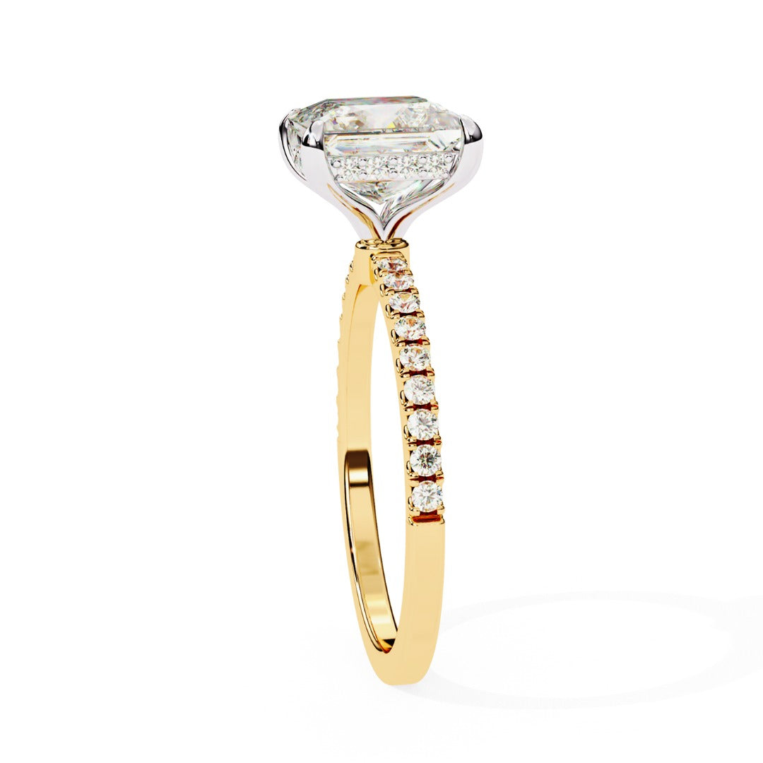 Buy 2.54ct Princess Cut Natural Diamond Ring Solitairekart.