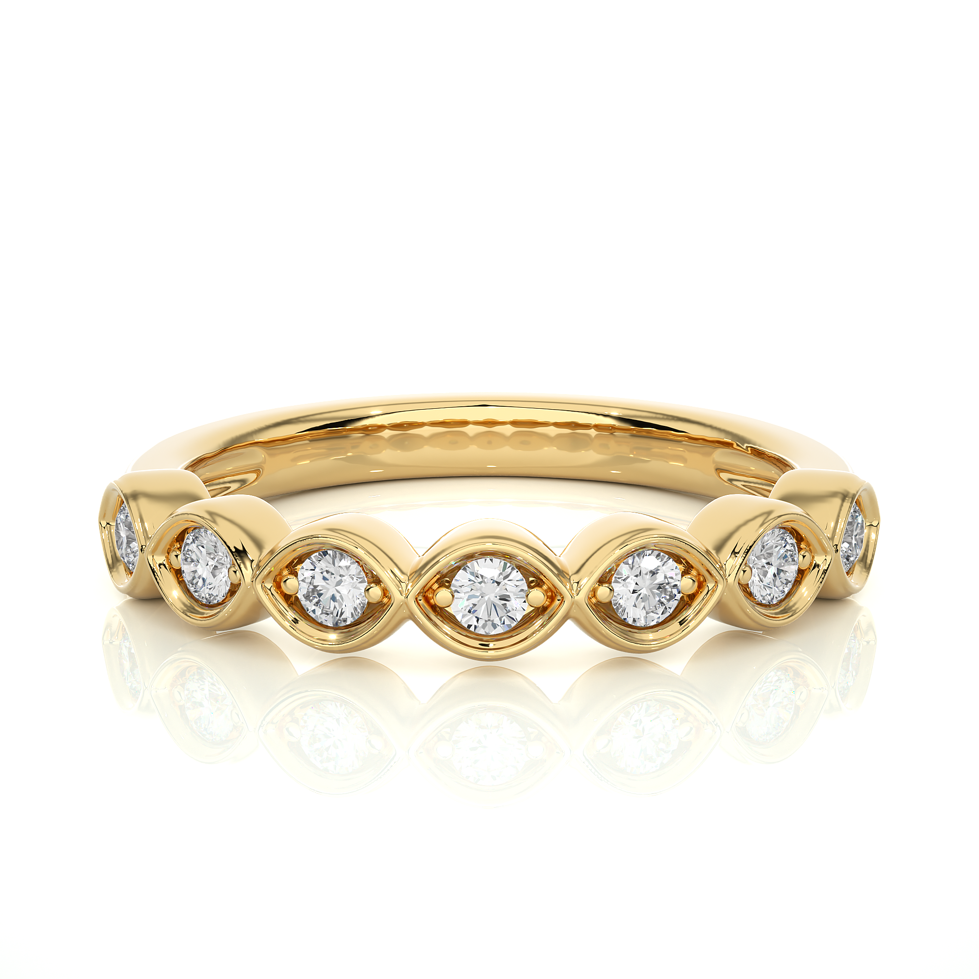 0.21 Carat G Color VS1 Clarity Diamond Studded Natural Diamond Ring.