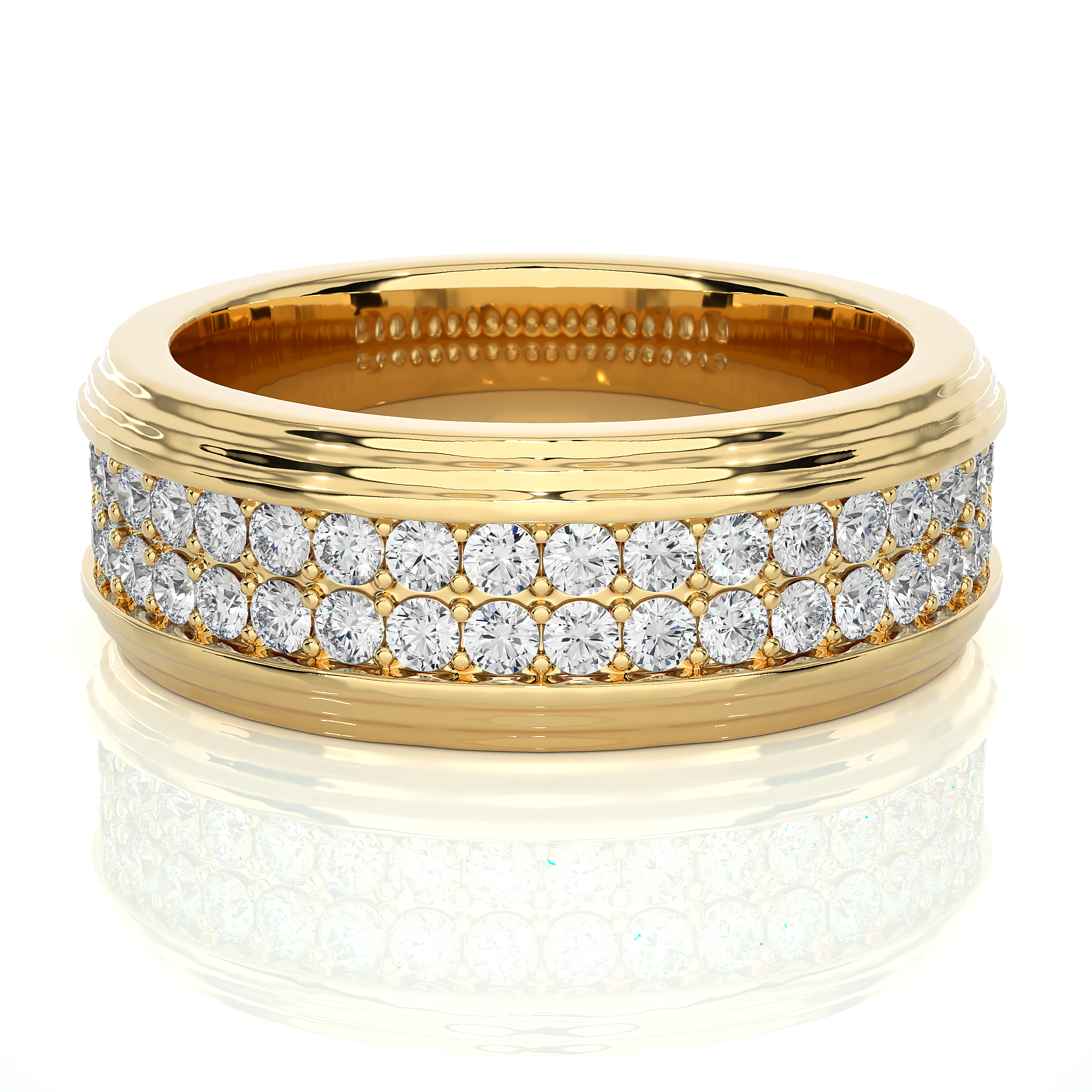 1.03 Carat G Color VS1 Clarity Diamond Studded Natural Diamond Ring.