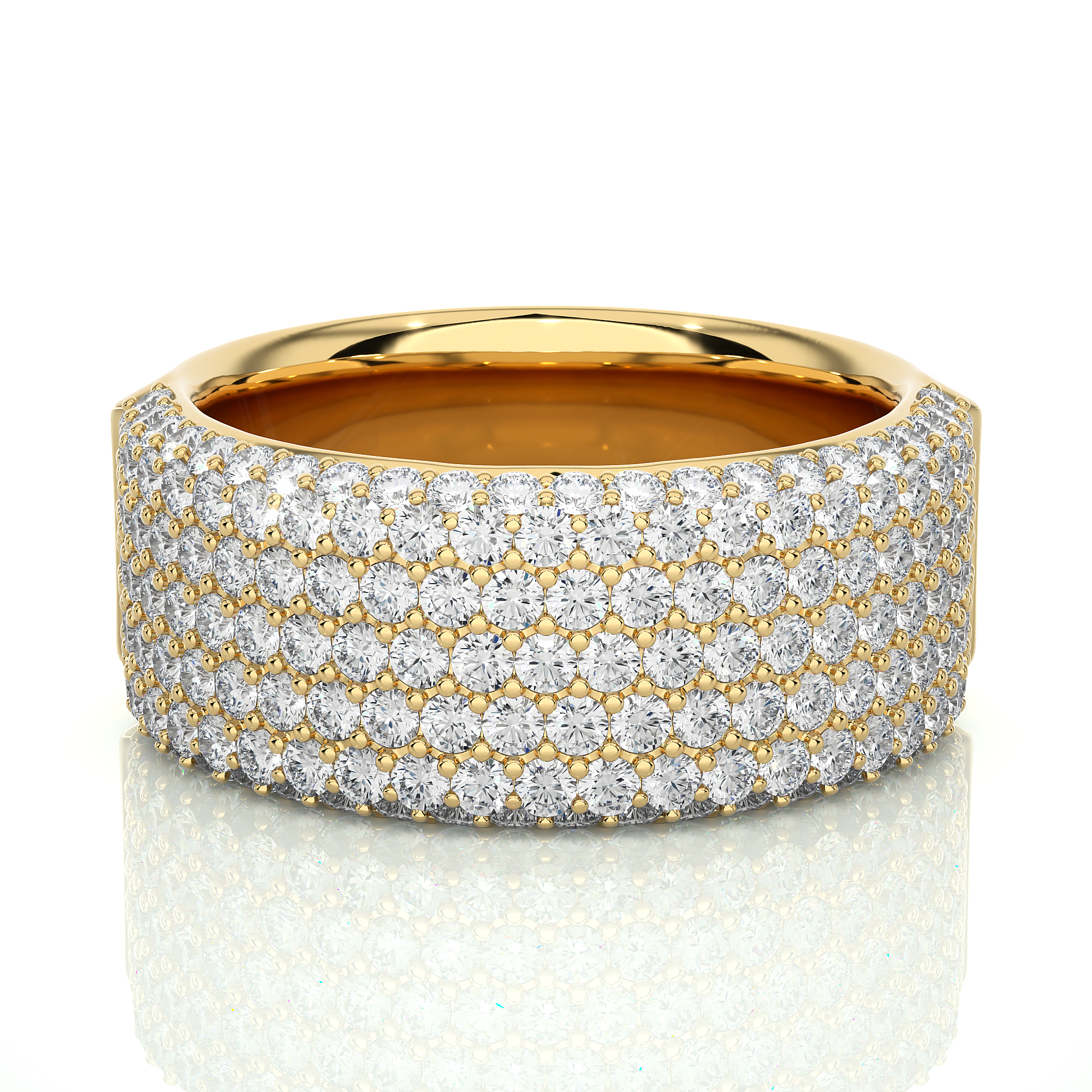 1.93 Carat HI Color VS1 Clarity Diamond Studded Natural Diamond Ring.