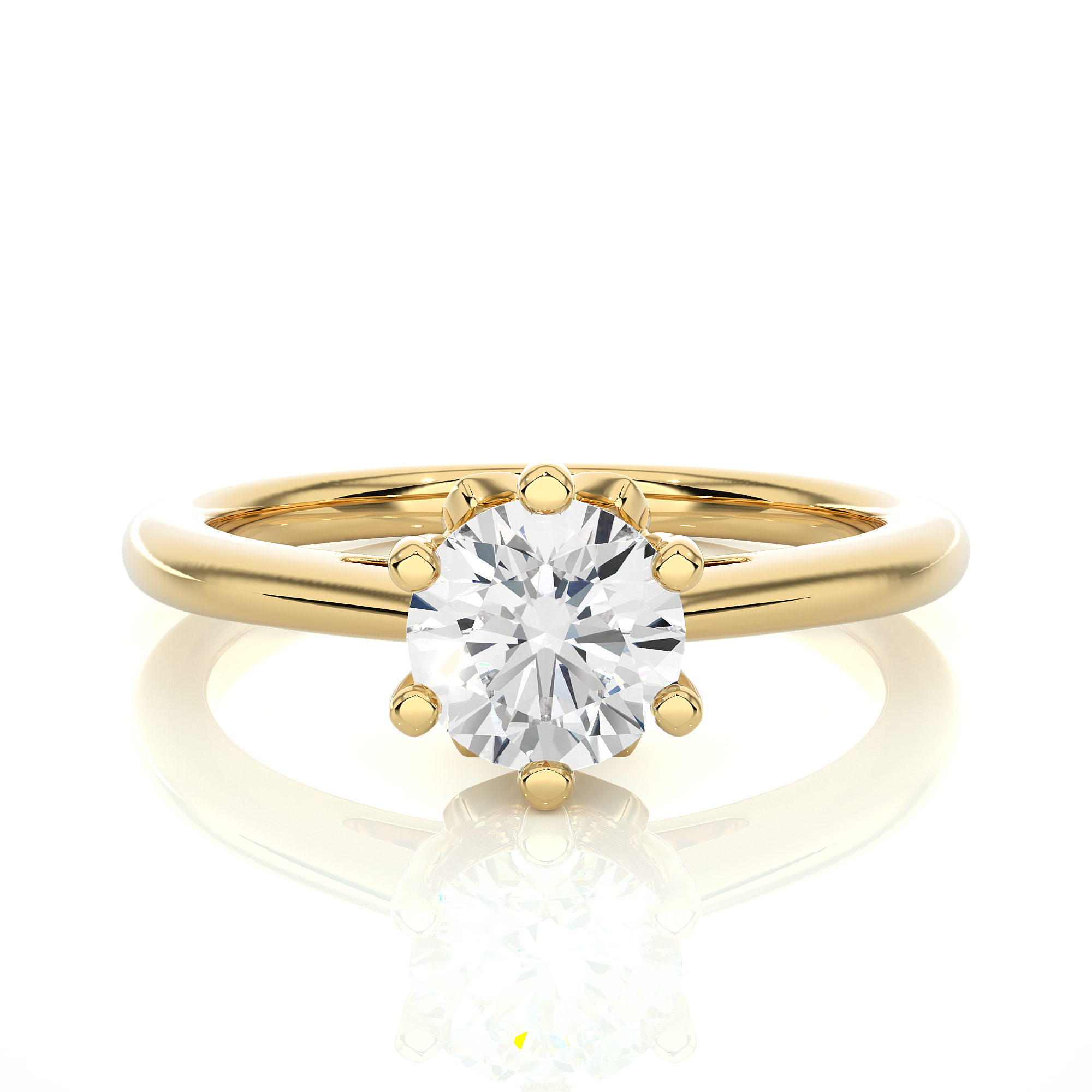 1.05 Carat H Color VS1 Clarity Diamond Studded Natural Diamond Ring.