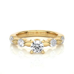 0.90 Carat H Color VS1 Clarity Diamond Studded Natural Diamond Ring