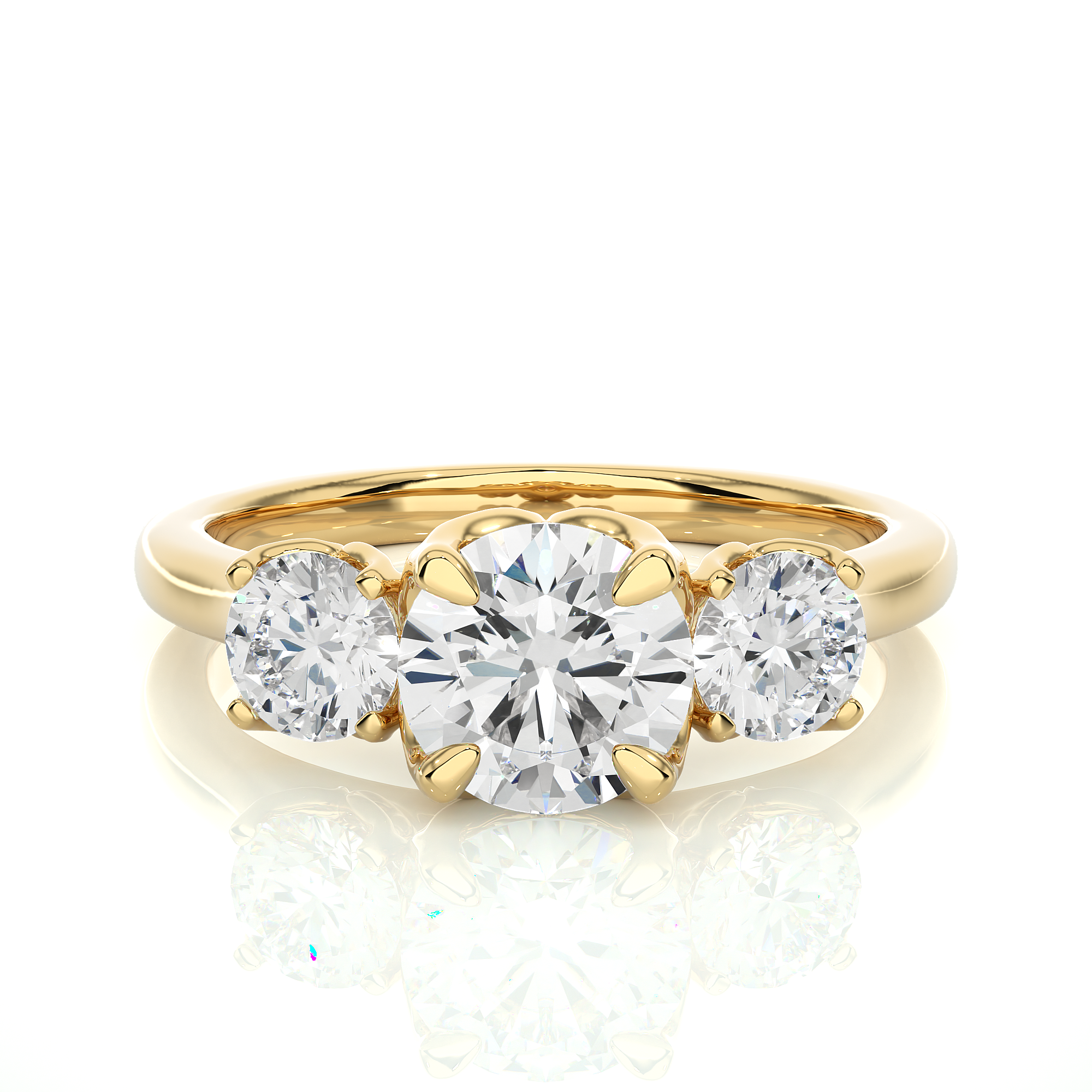 1.62 Carat G Color VS1 Clarity Diamond Studded Natural Diamond Ring.