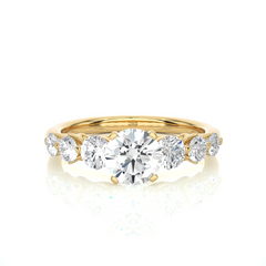 1.43 Carat I Color SI1 Clarity Diamond Studded Natural Diamond Ring