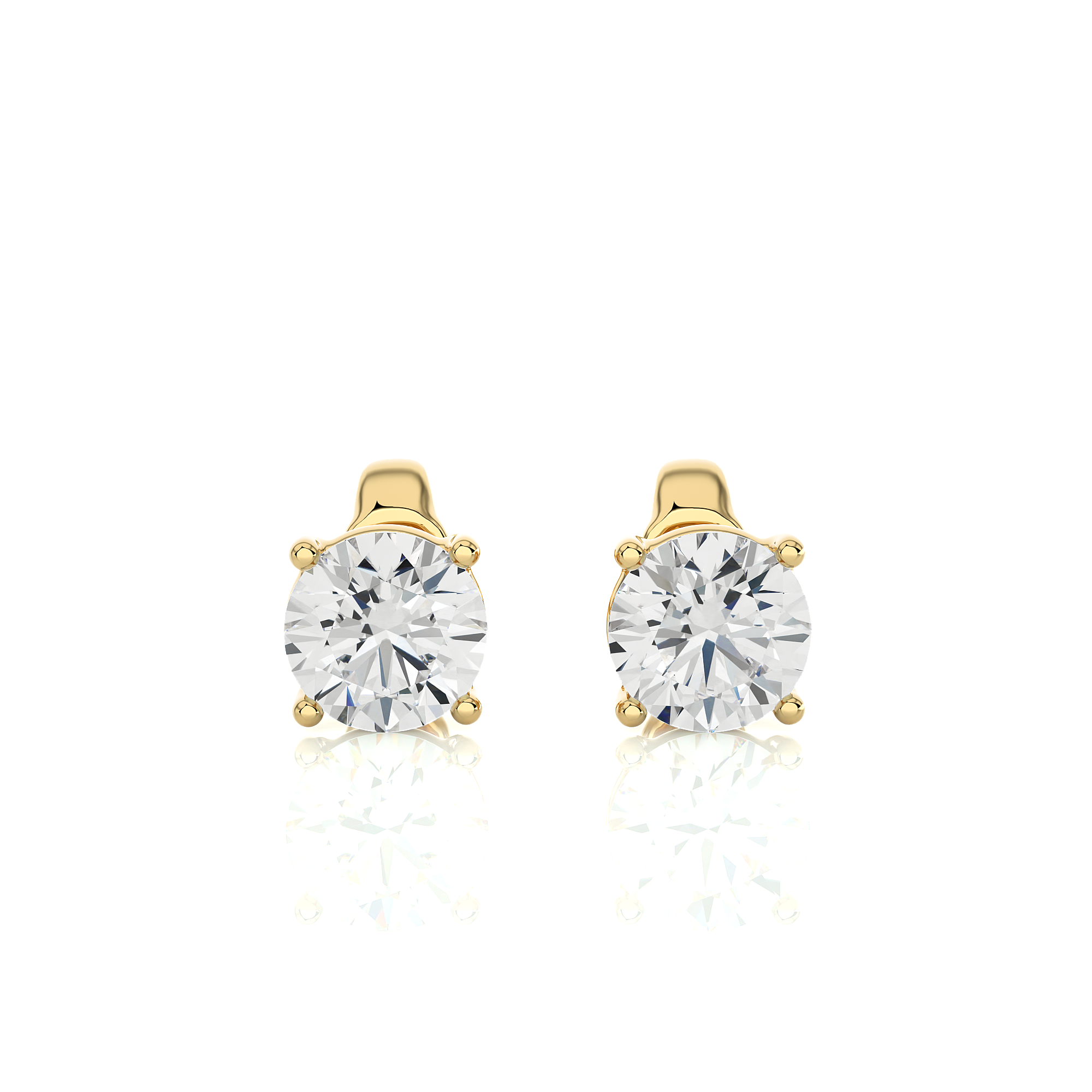 Buy 1.05Ct Natural Diamond Stud Earrings | Solitairekart