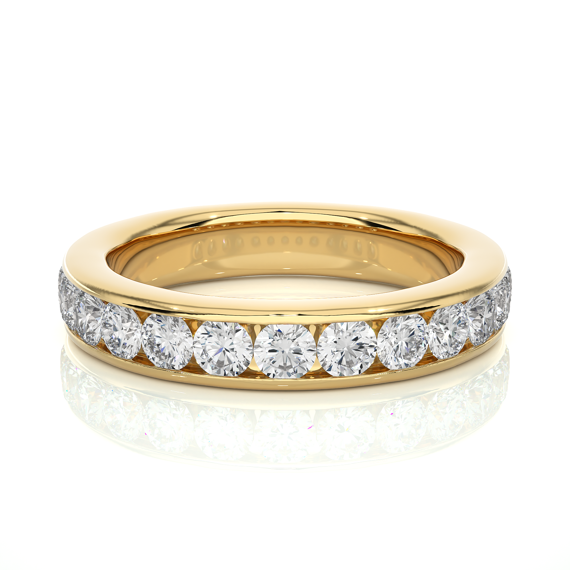 0.96 Carat HI Color VS1 Clarity Diamond Studded Natural Diamond Ring.