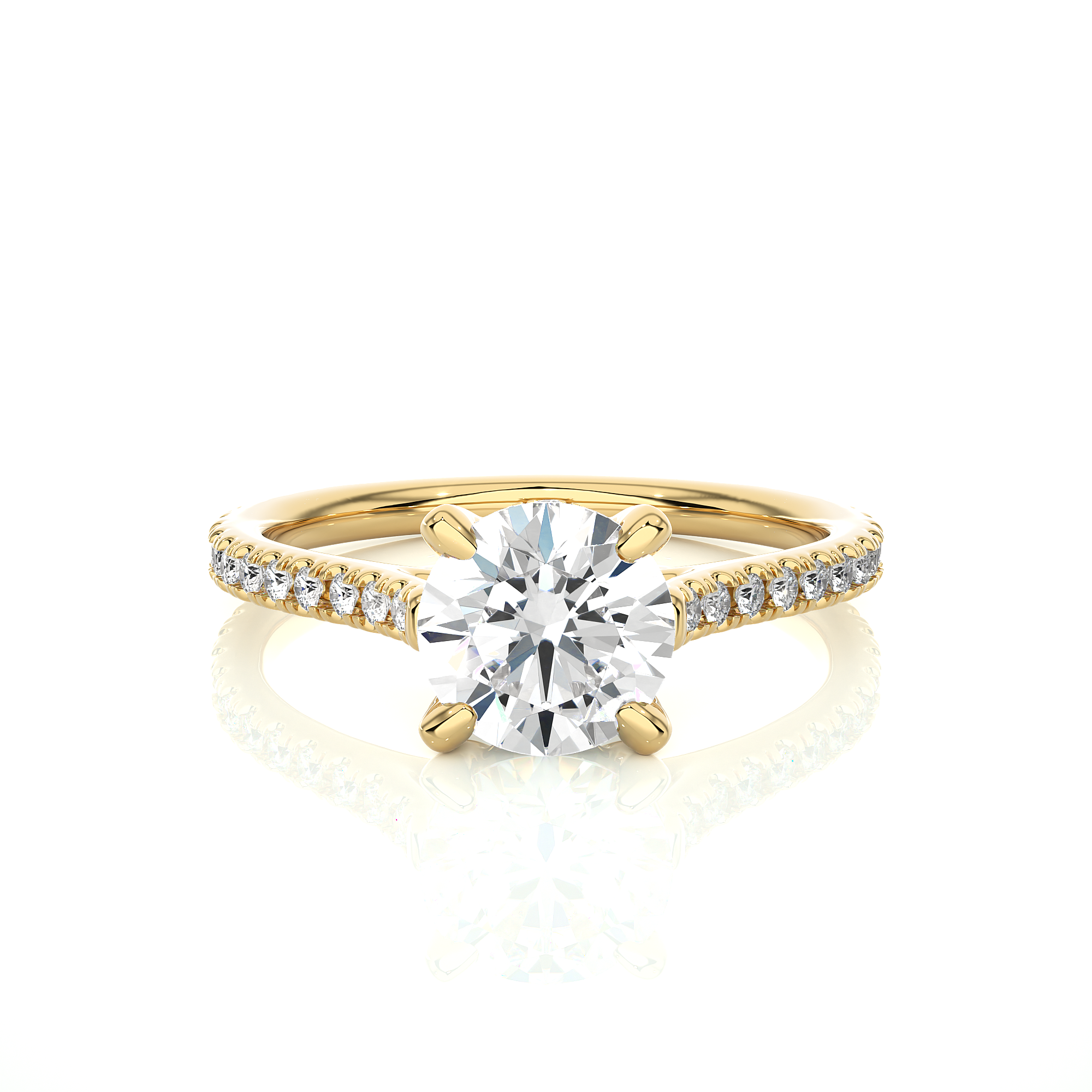 1.58 Carat G Color VS1 Clarity Diamond Studded Natural Diamond Ring.