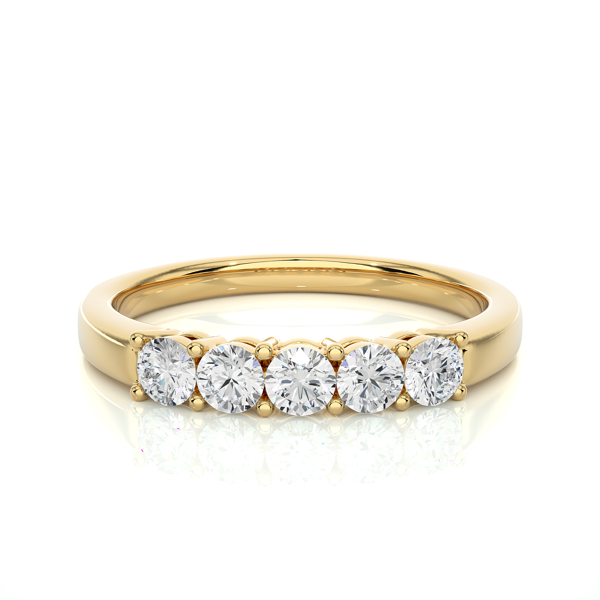 0.51 Carat HI Color VS1 Clarity Diamond Studded Natural Diamond Ring.