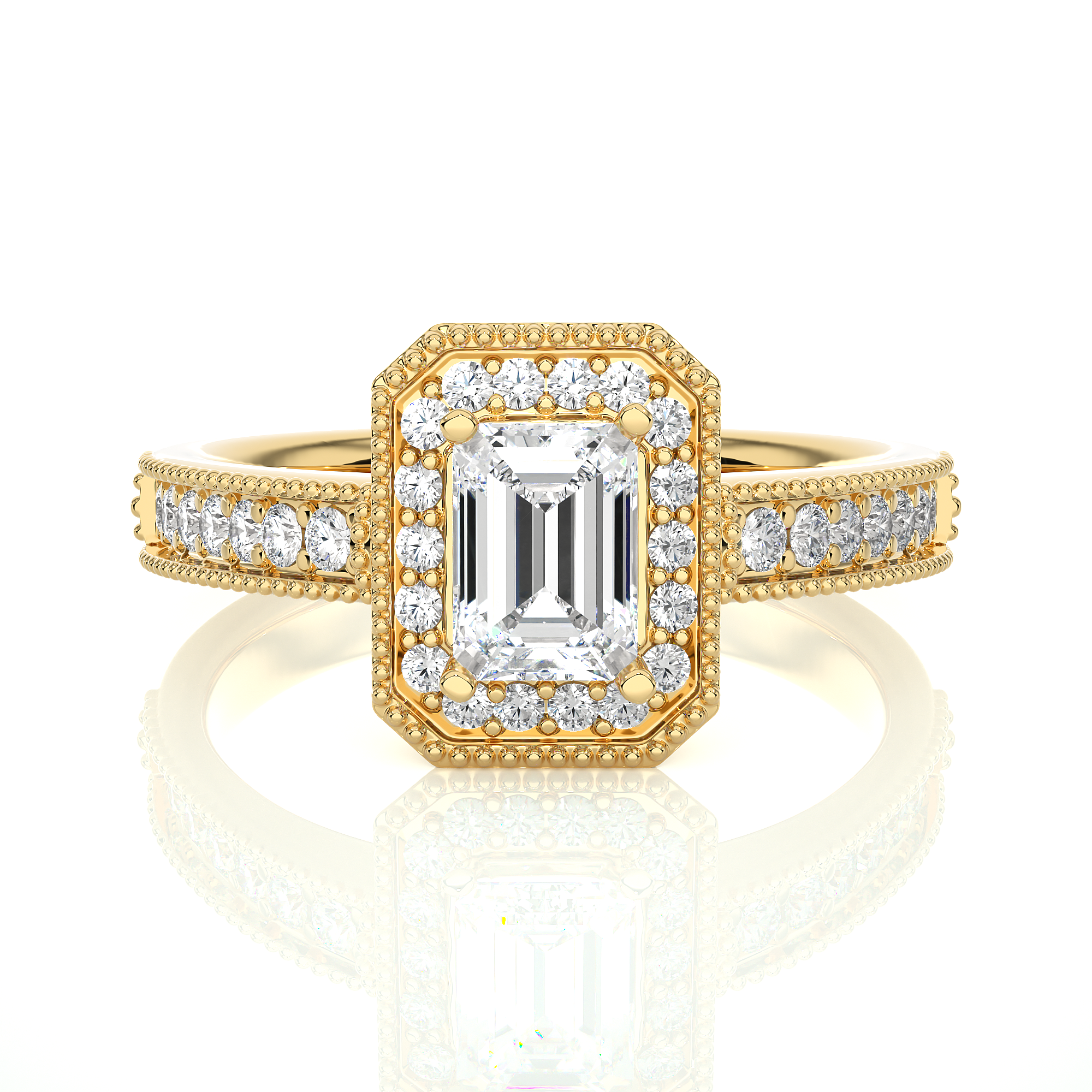 1.07 Carat G Color VS1 Clarity Diamond Studded Natural Diamond Ring.