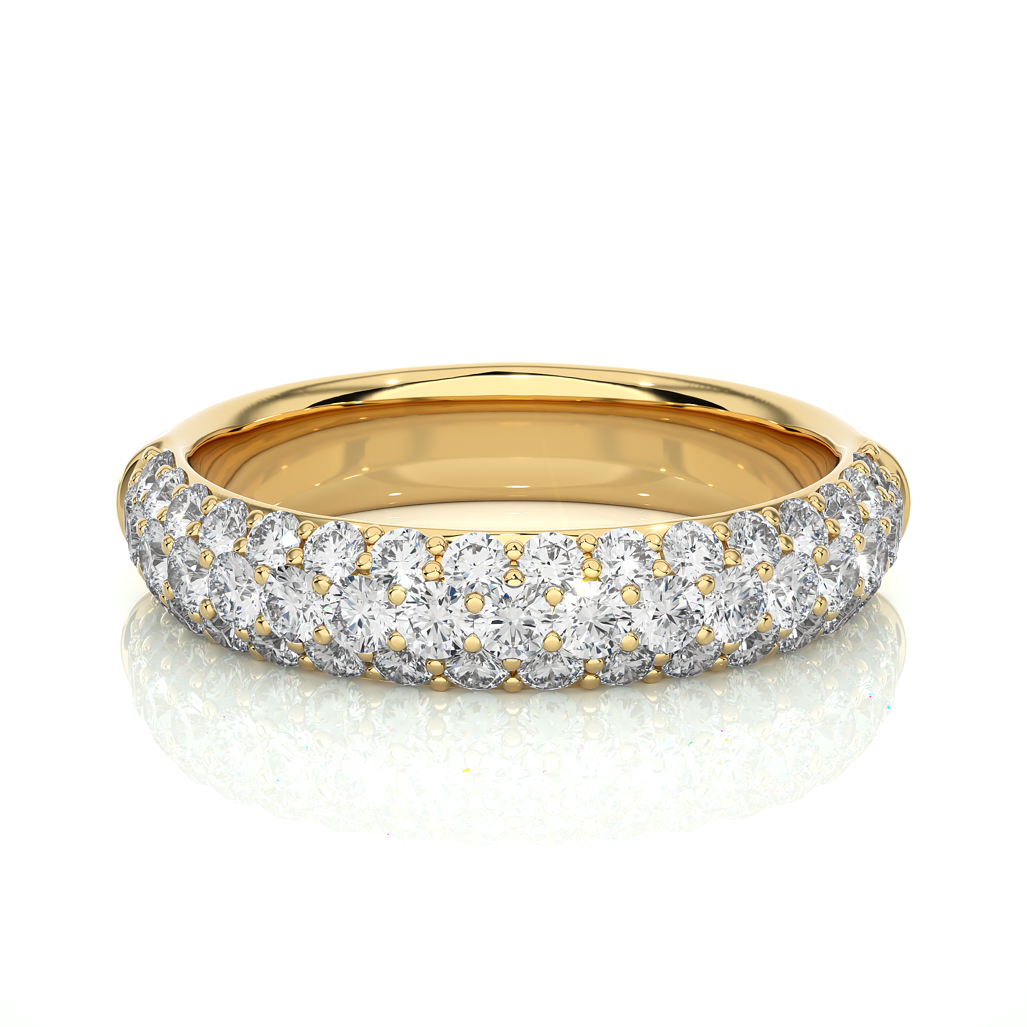 0.93 Carat HI Color VS1 Clarity Diamond Studded Natural Diamond Ring.
