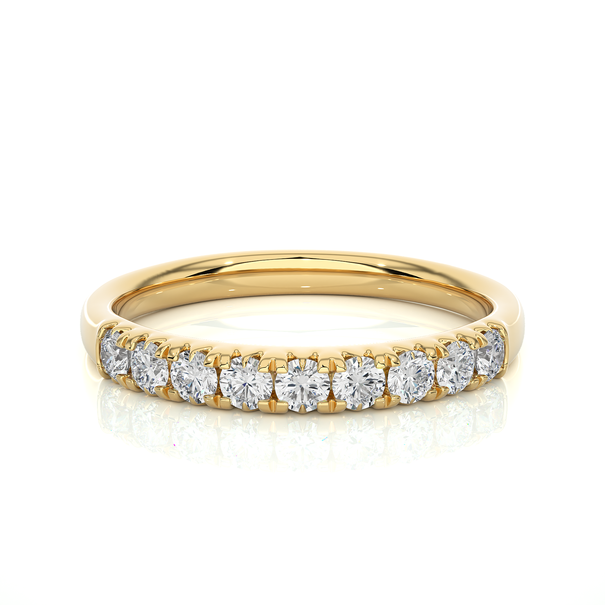 0.47 Carat HI Color VS1 Clarity Diamond Studded Natural Diamond Ring.