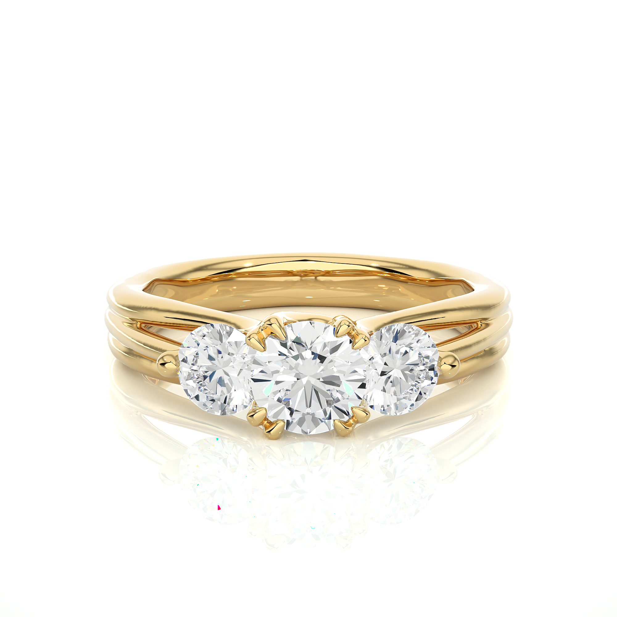 1.39 Carat G Color VS1 Clarity Diamond Studded Natural Diamond Ring.