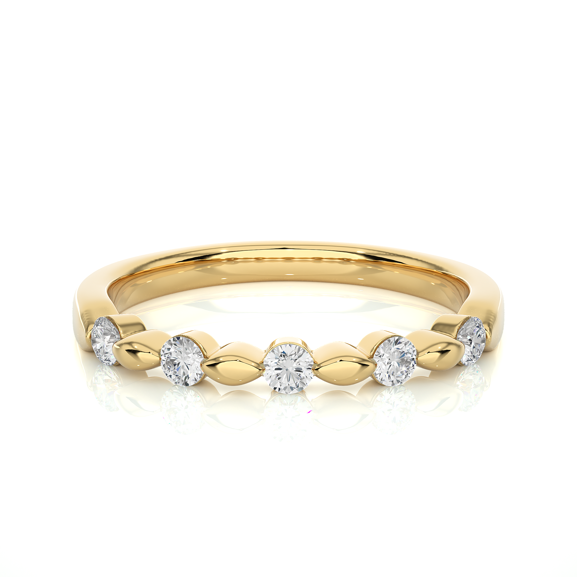 0.26 Carat H Color VS1 Clarity Diamond Studded Natural Diamond Ring.