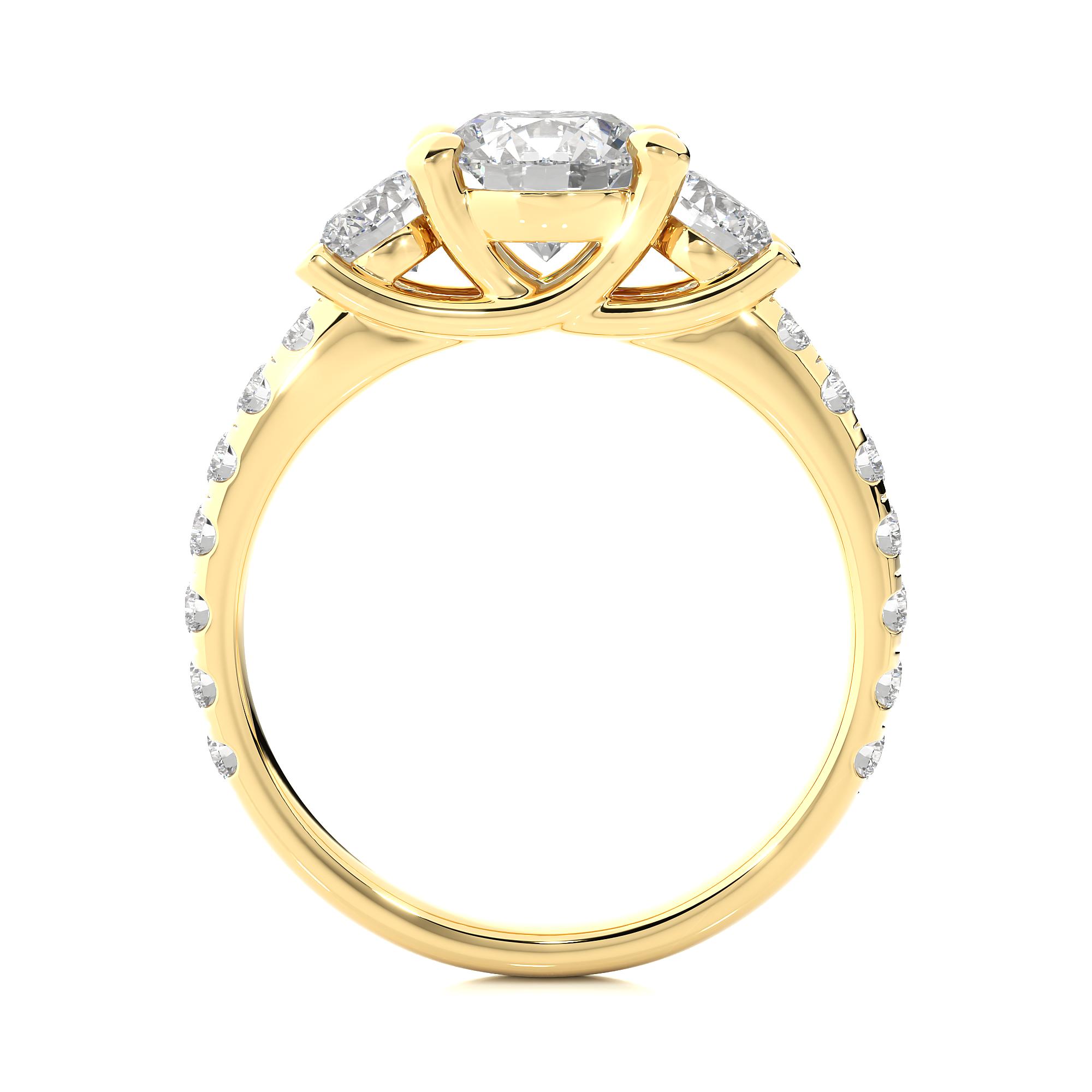2.35 Carat  Color VS1 Clarity Diamond Studded Natural Diamond Ring.