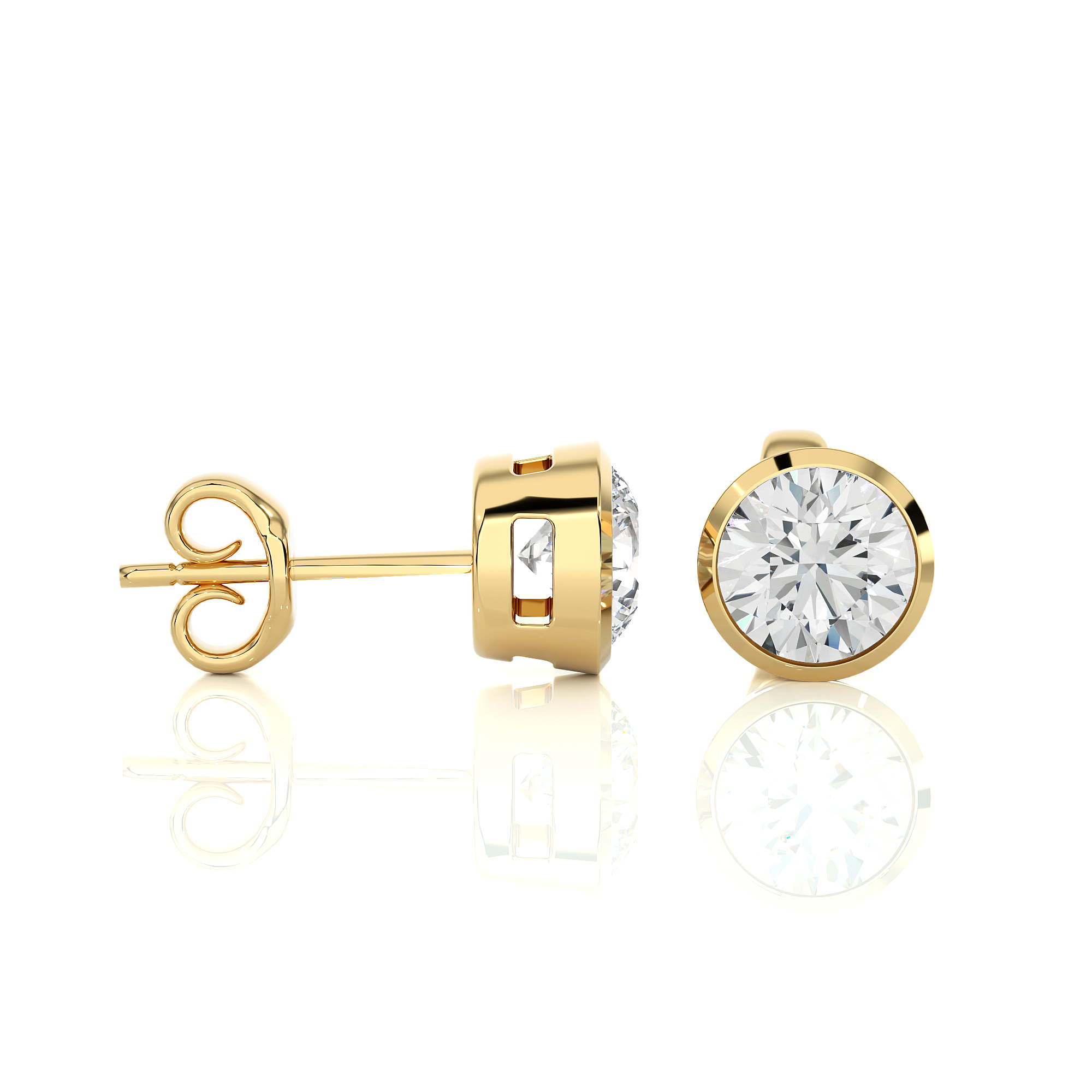 Buy 1.18Ct Natural Diamond Stud Earrings | Solitairekart