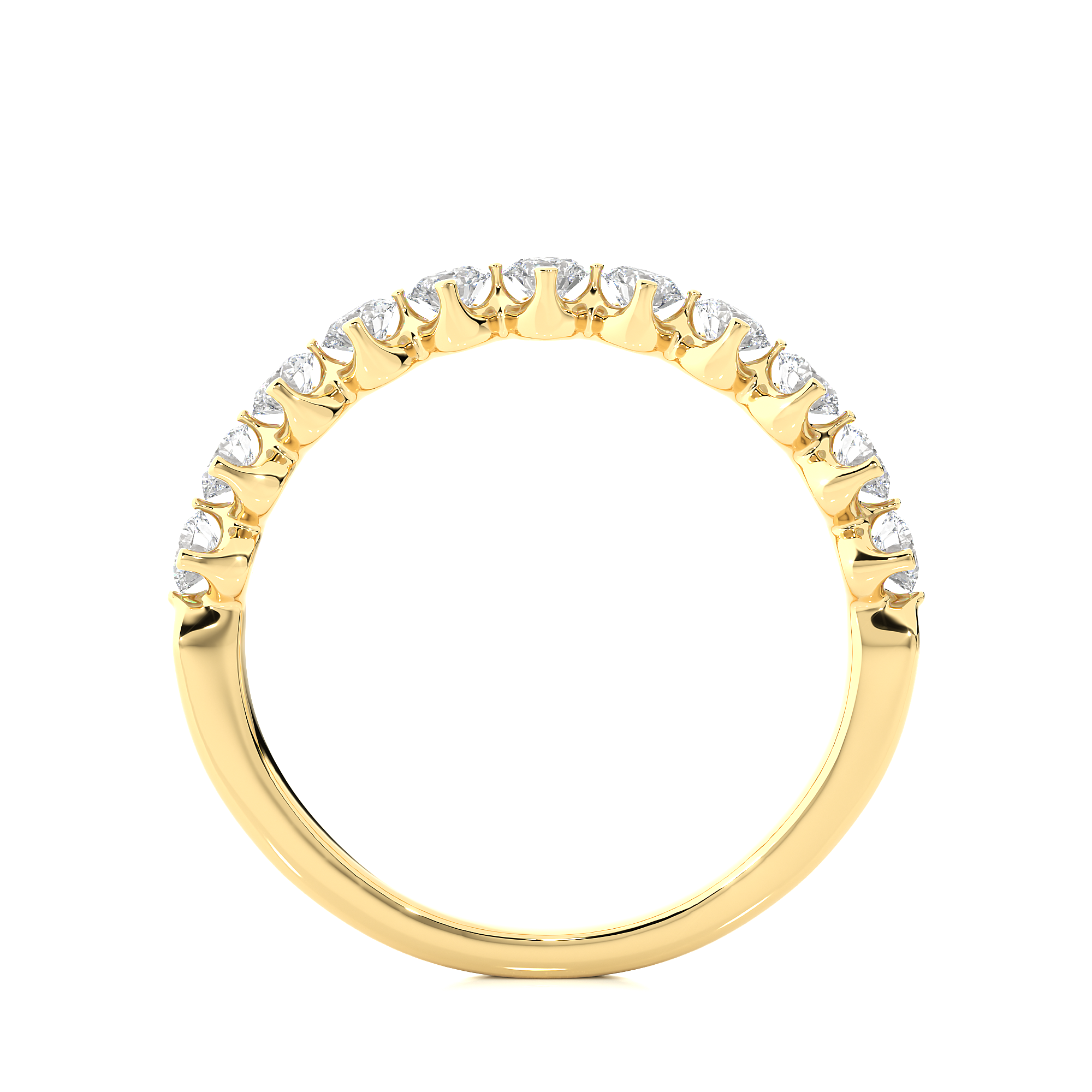 0.57 Carat HI Color VS1 Clarity Diamond Studded Natural Diamond Ring.