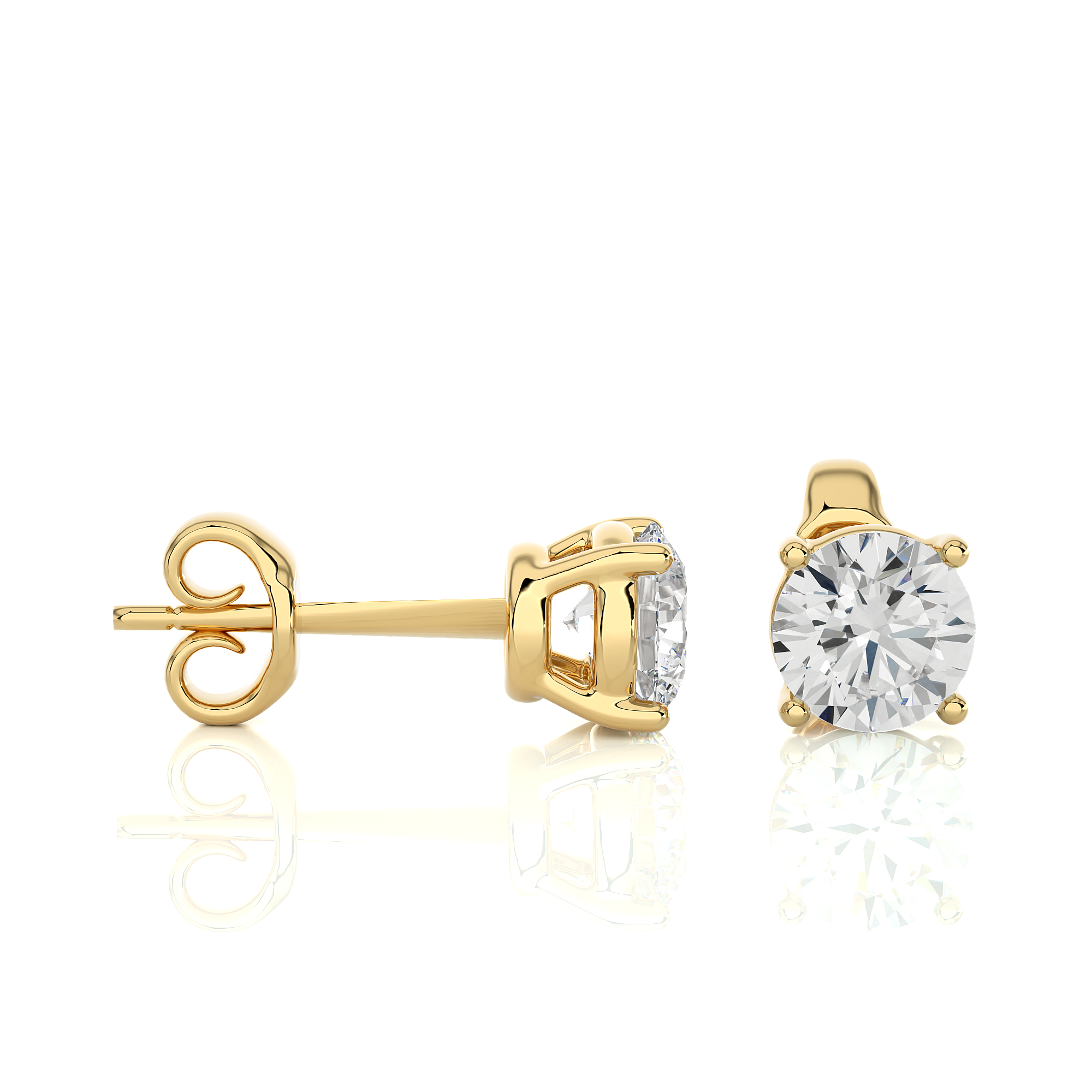 Buy 1.05Ct Natural Diamond Stud Earrings | Solitairekart