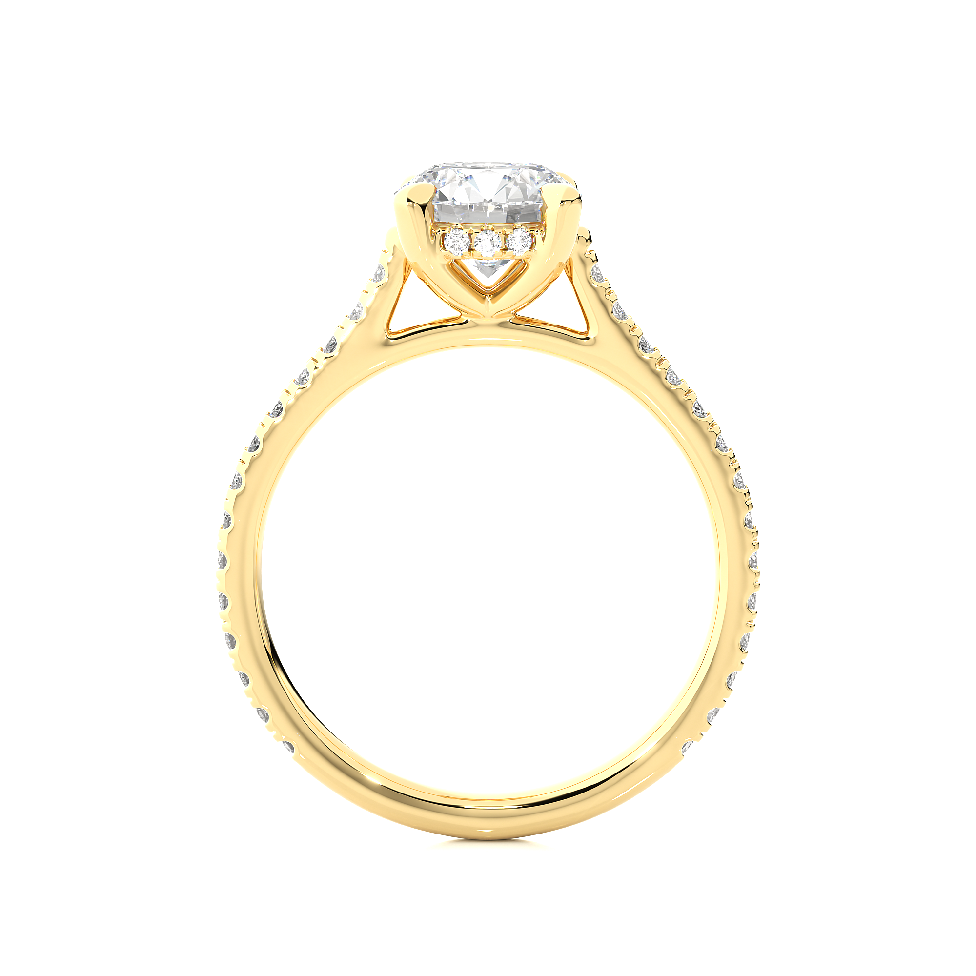 1.58 Carat G Color VS1 Clarity Diamond Studded Natural Diamond Ring.