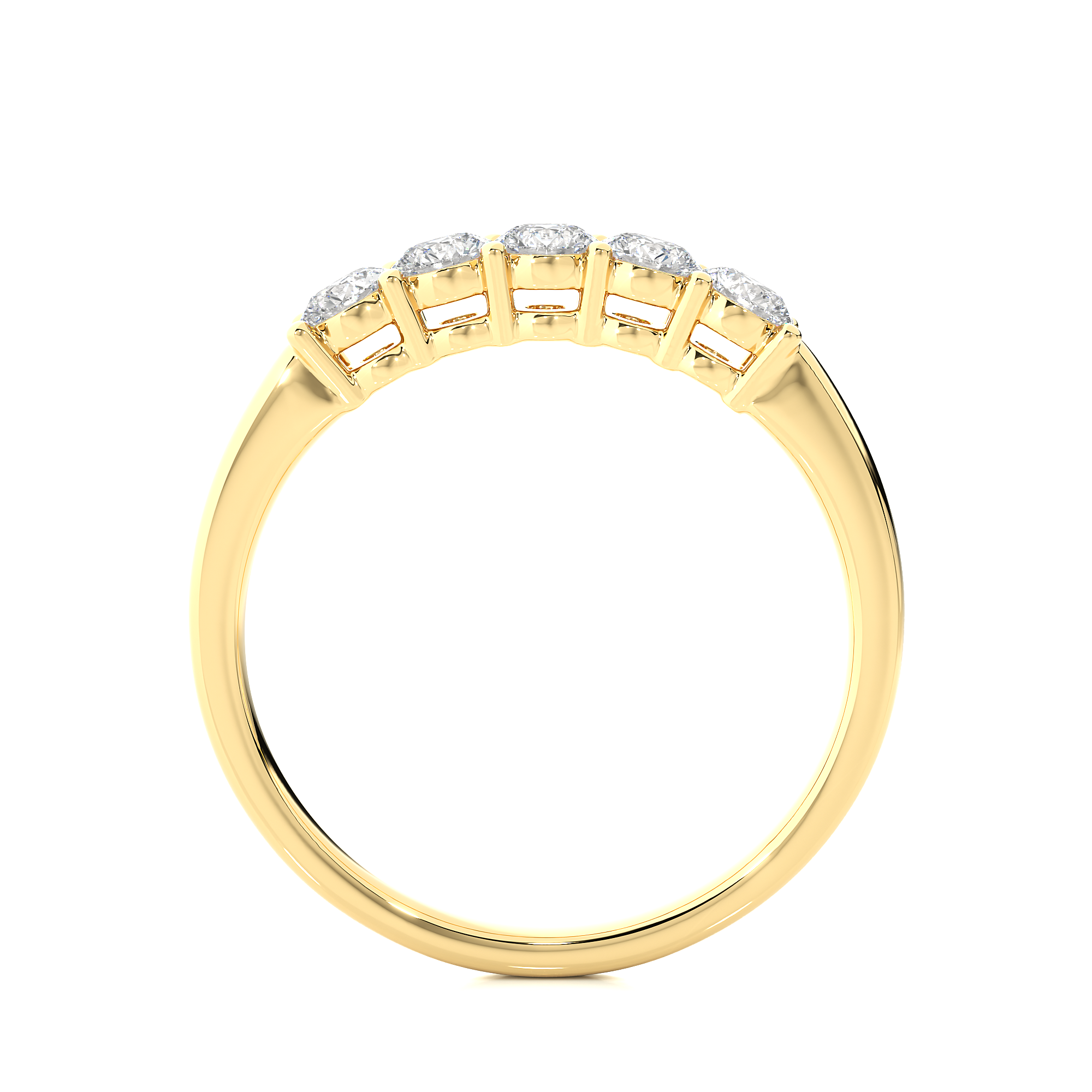 0.51 Carat HI Color VS1 Clarity Diamond Studded Natural Diamond Ring.
