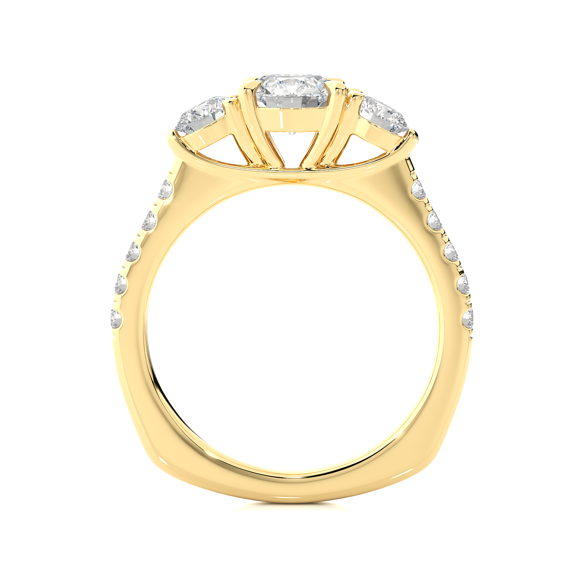 1.55 Carat H Color VS1 Clarity Diamond Studded Natural Diamond Ring.