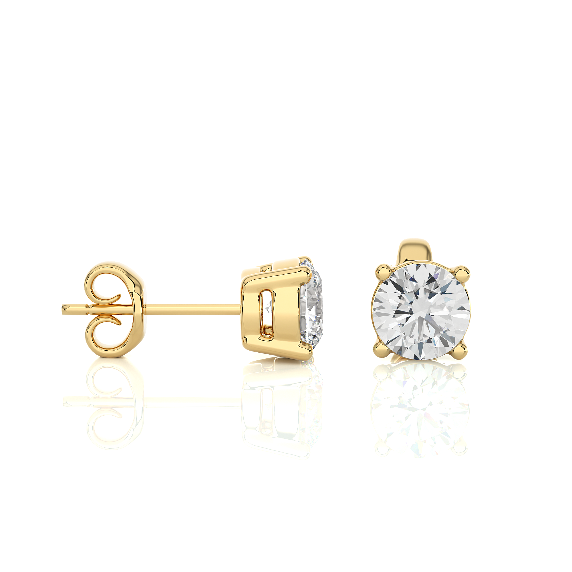 Buy 0.94Ct Natural Diamond Stud Earrings | Solitairekart