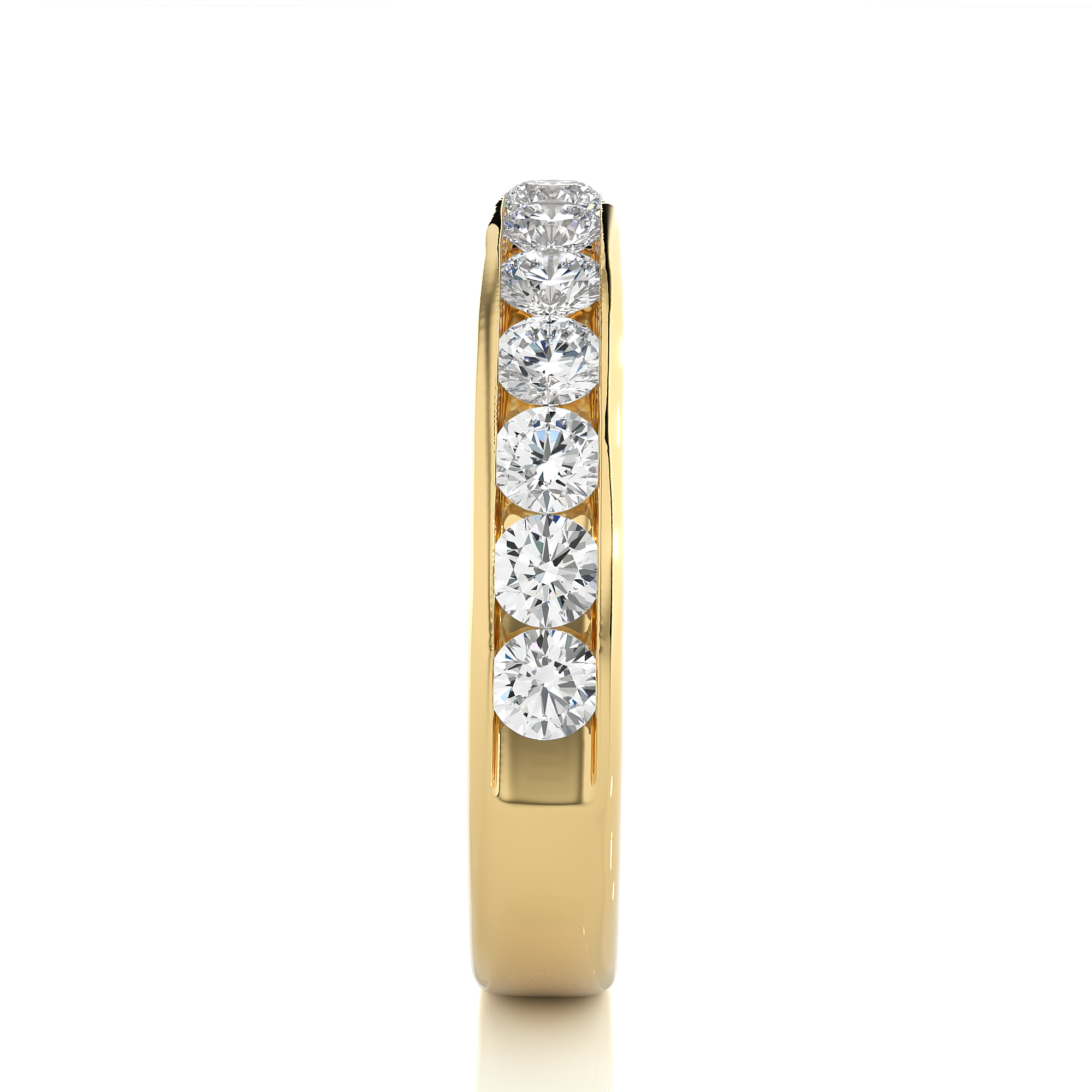 0.96 Carat HI Color VS1 Clarity Diamond Studded Natural Diamond Ring.