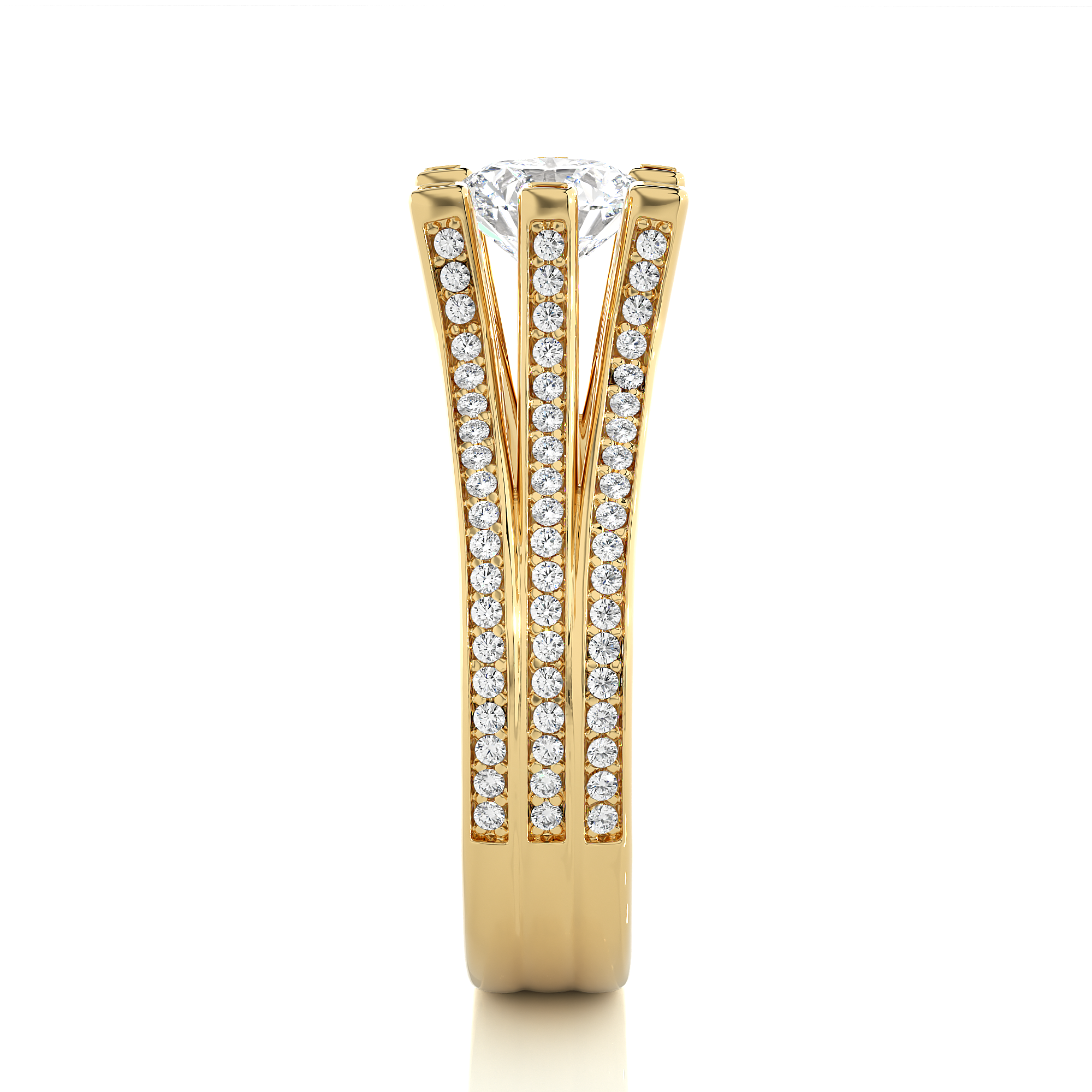 1.48 Carat G Color VS1 Clarity Diamond Studded Natural Diamond Ring.