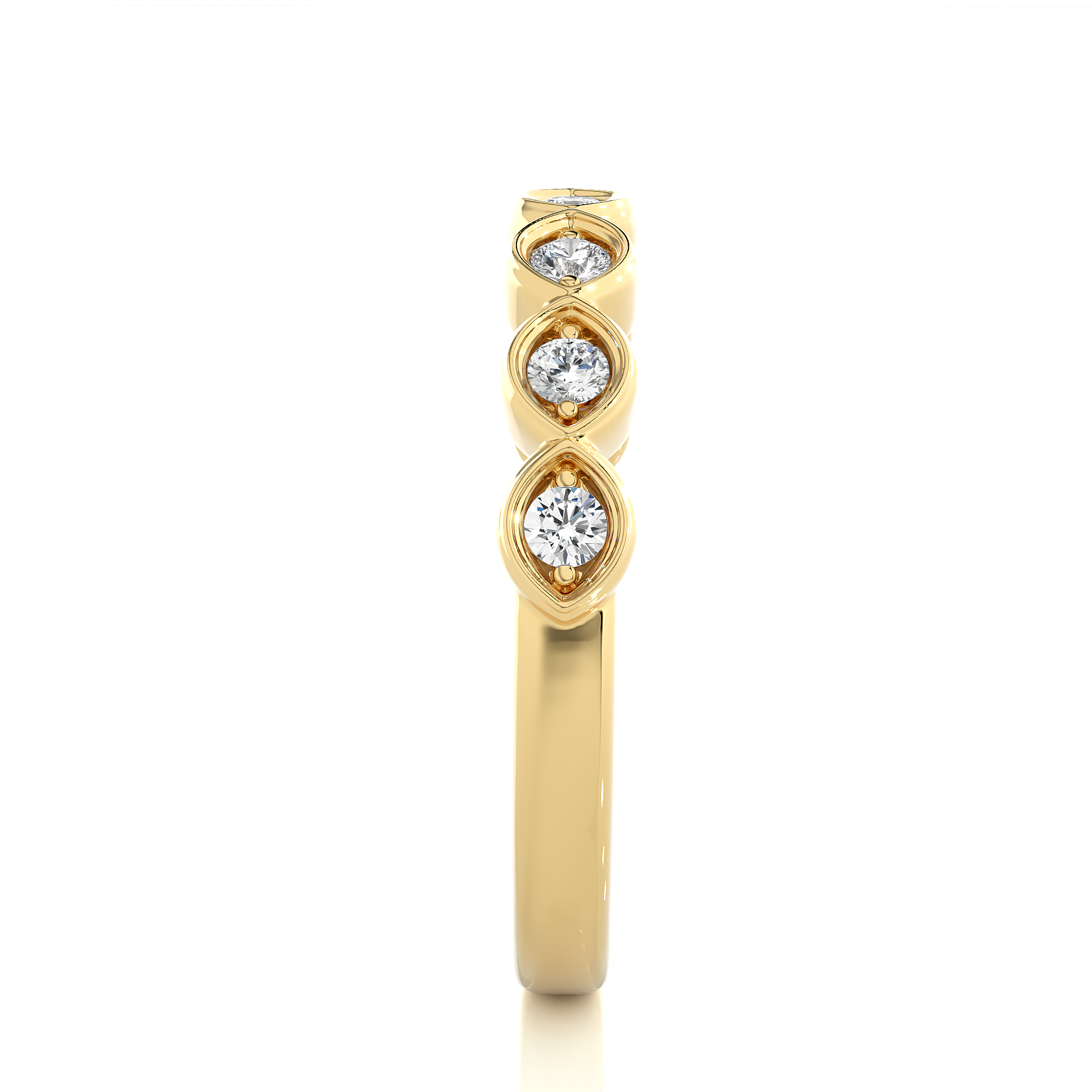 0.21 Carat G Color VS1 Clarity Diamond Studded Natural Diamond Ring.