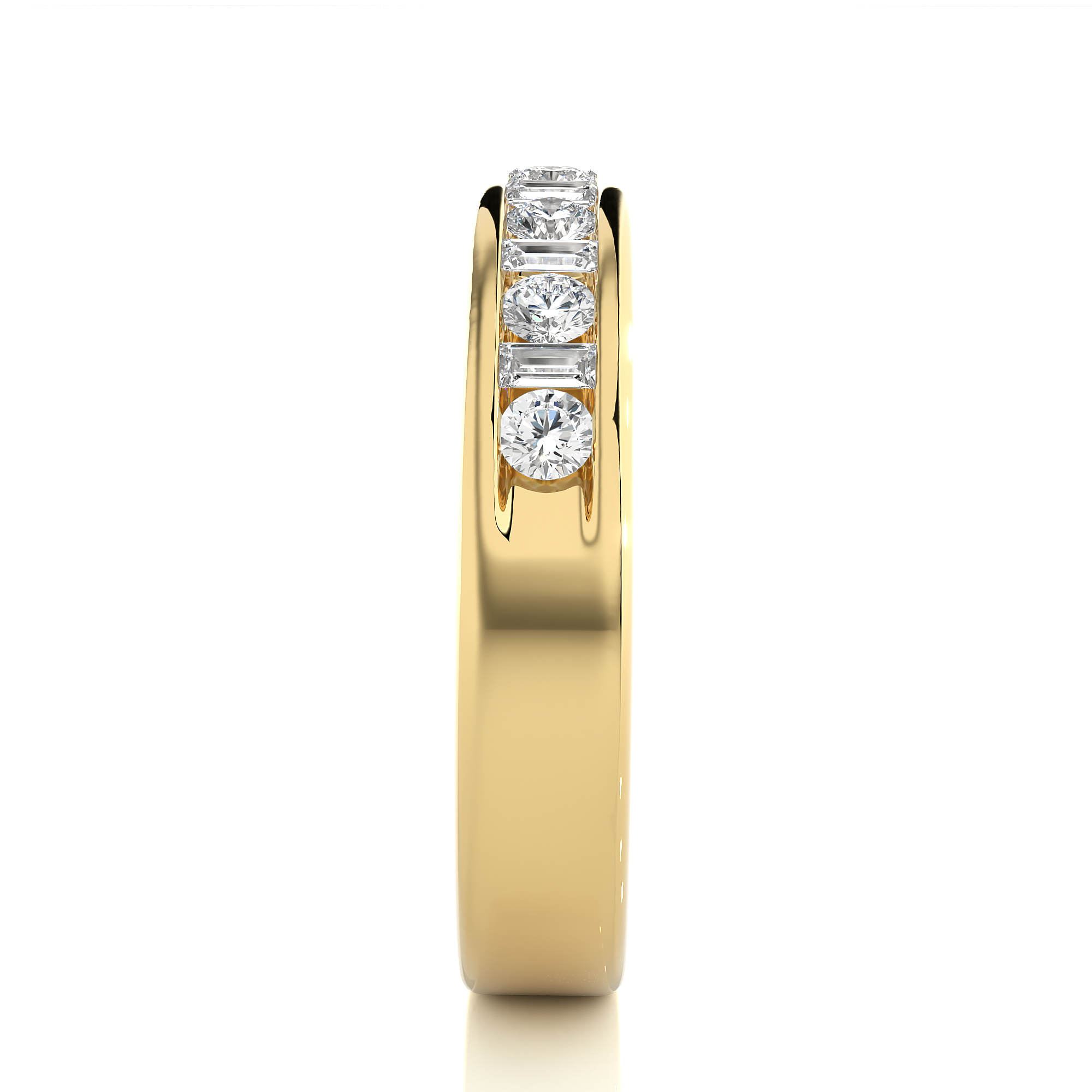 0.52 Carat H Color VS1 Clarity Diamond Studded Natural Diamond Ring.