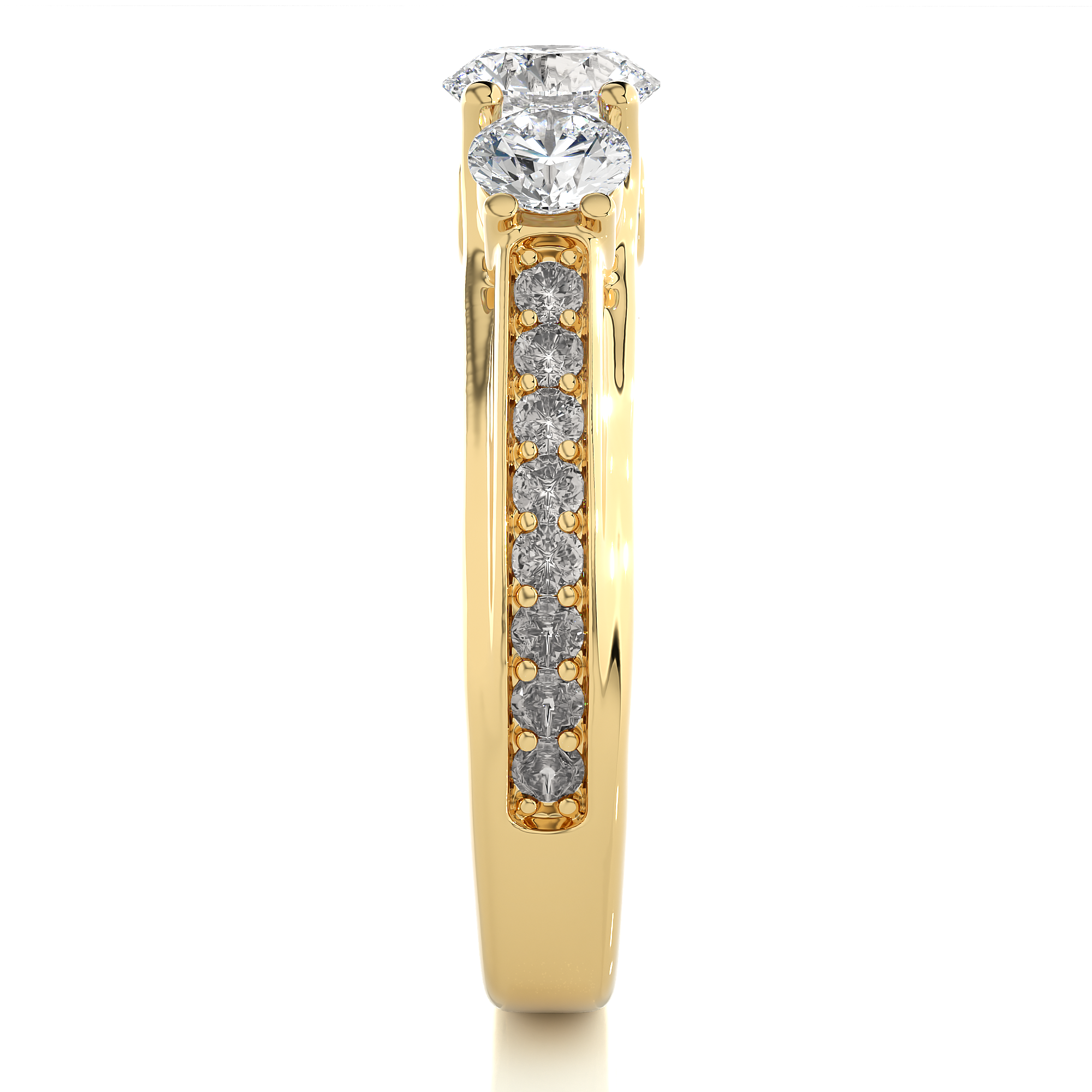 1.70 Carat I Color VS1 Clarity Diamond Studded Natural Diamond Ring.