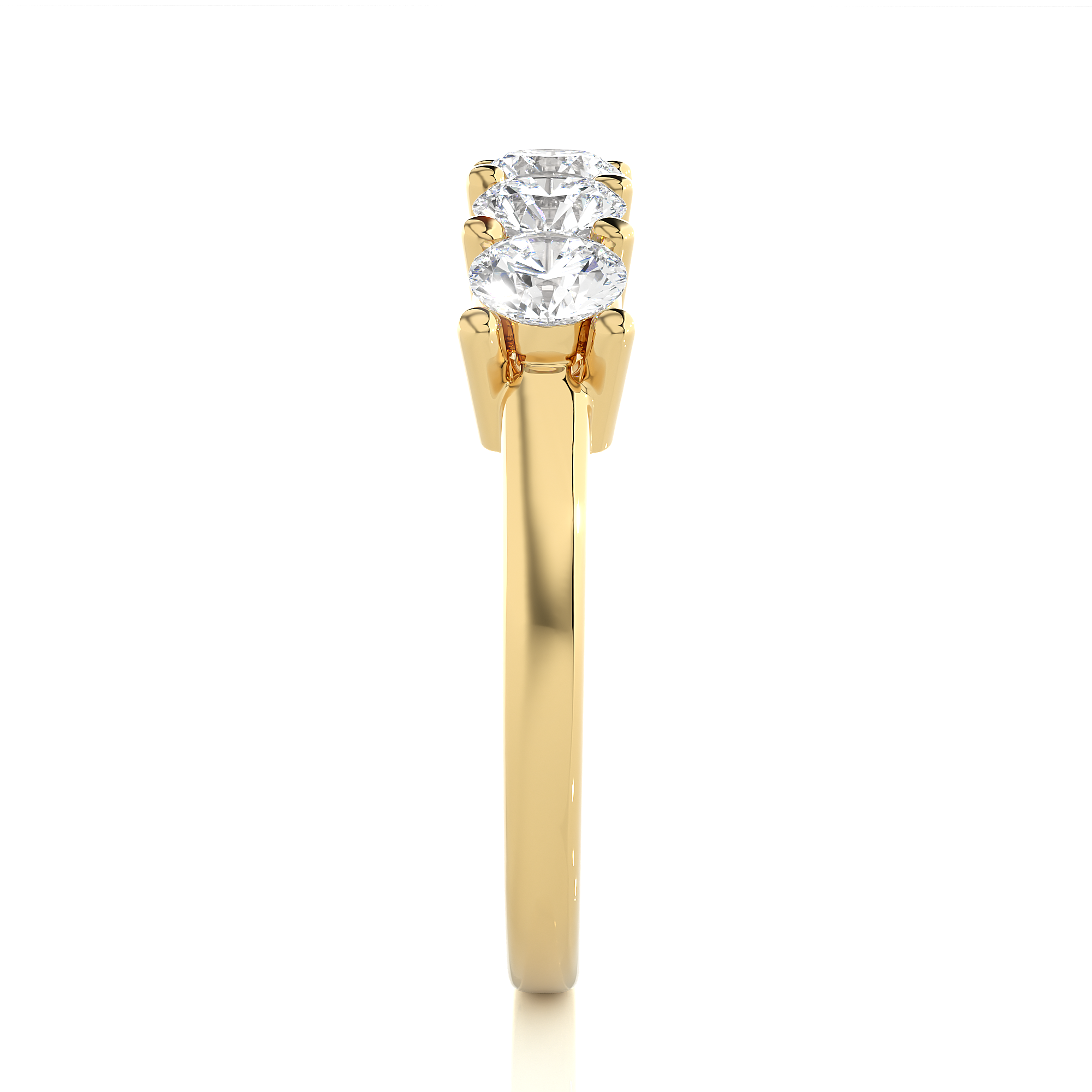 0.52 Carat HI Color VS1 Clarity Diamond Studded Natural Diamond Ring.