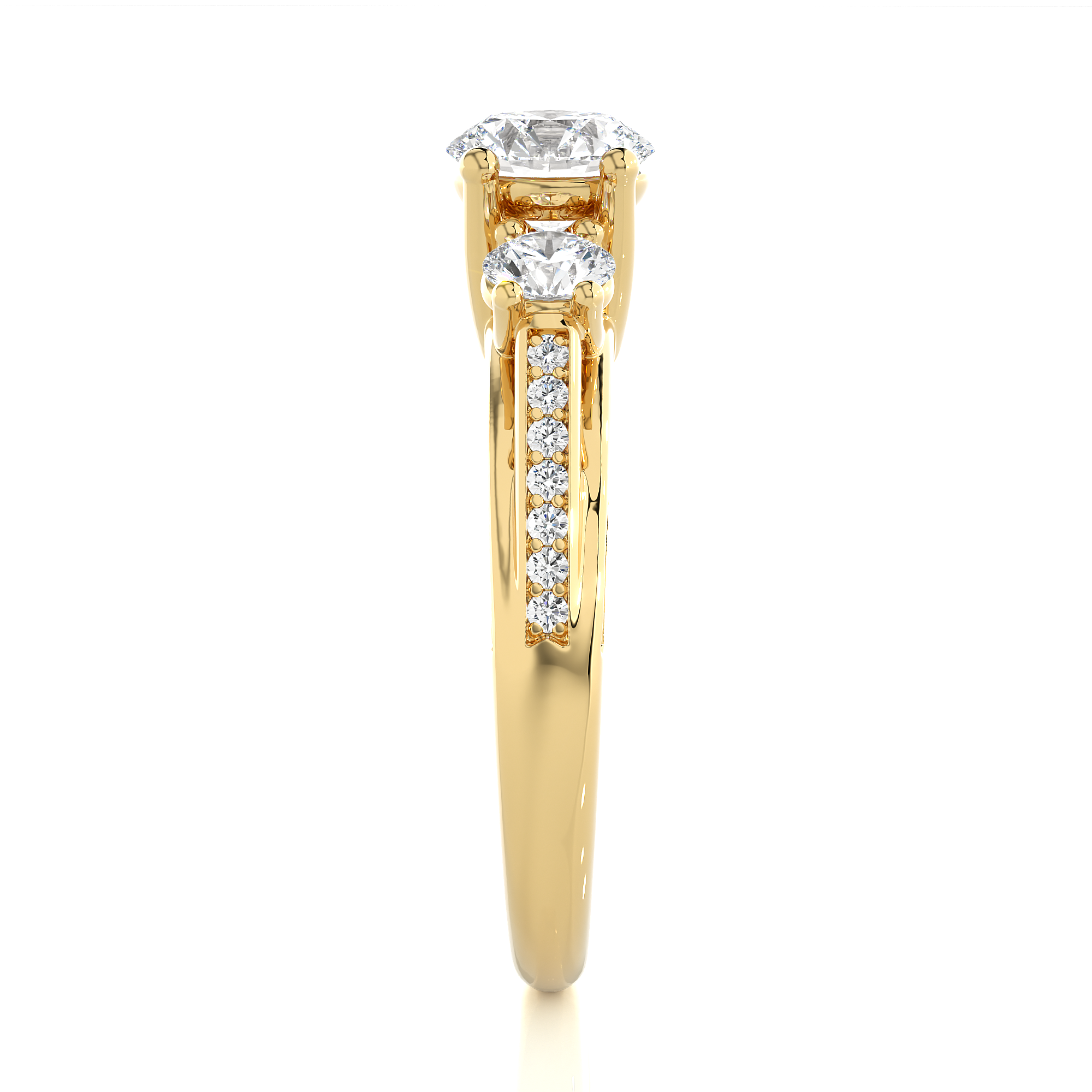 1.98 Carat G Color VS1 Clarity Diamond Studded Natural Diamond Ring.