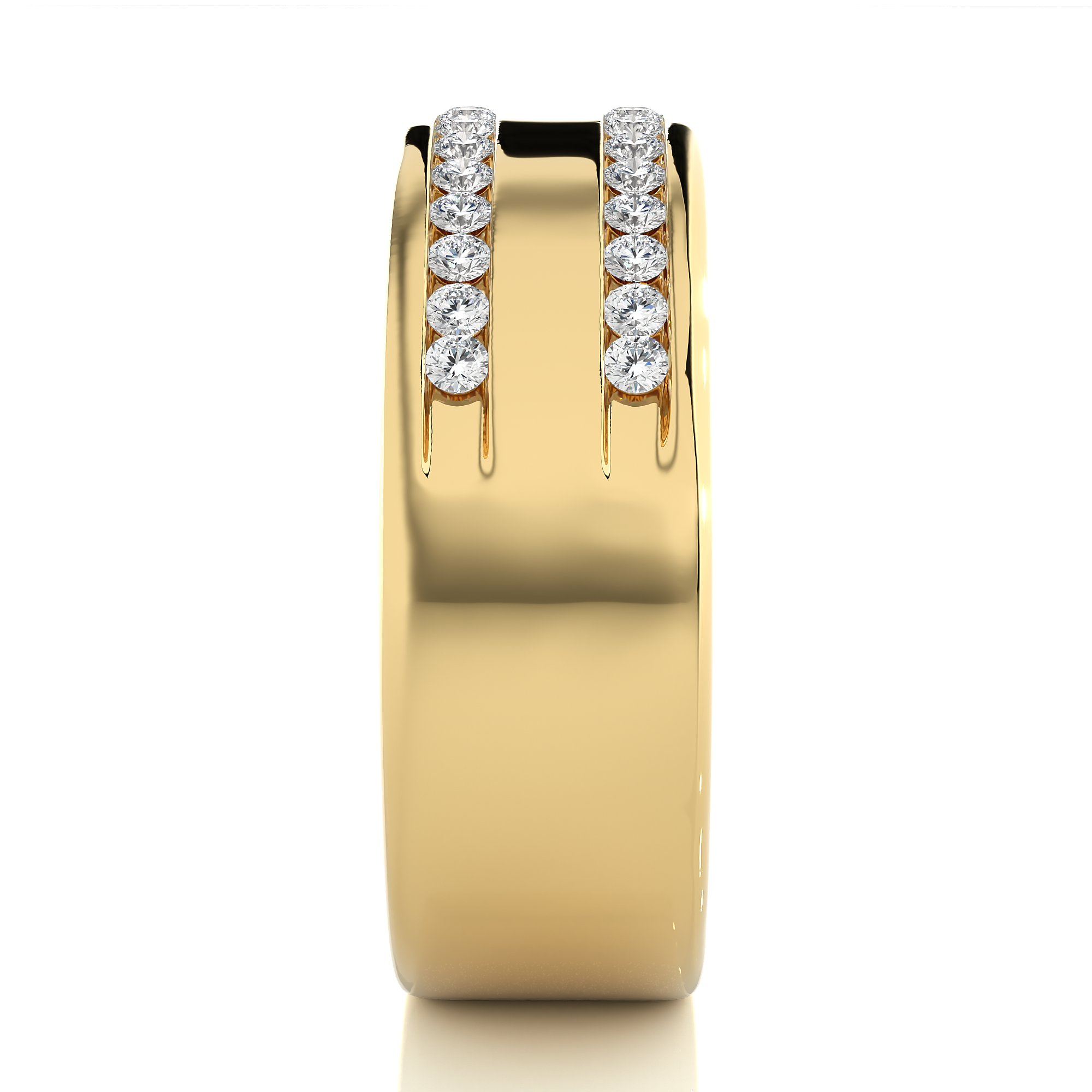 0.46 Carat H Color VS1 Clarity Diamond Studded Natural Diamond Ring.