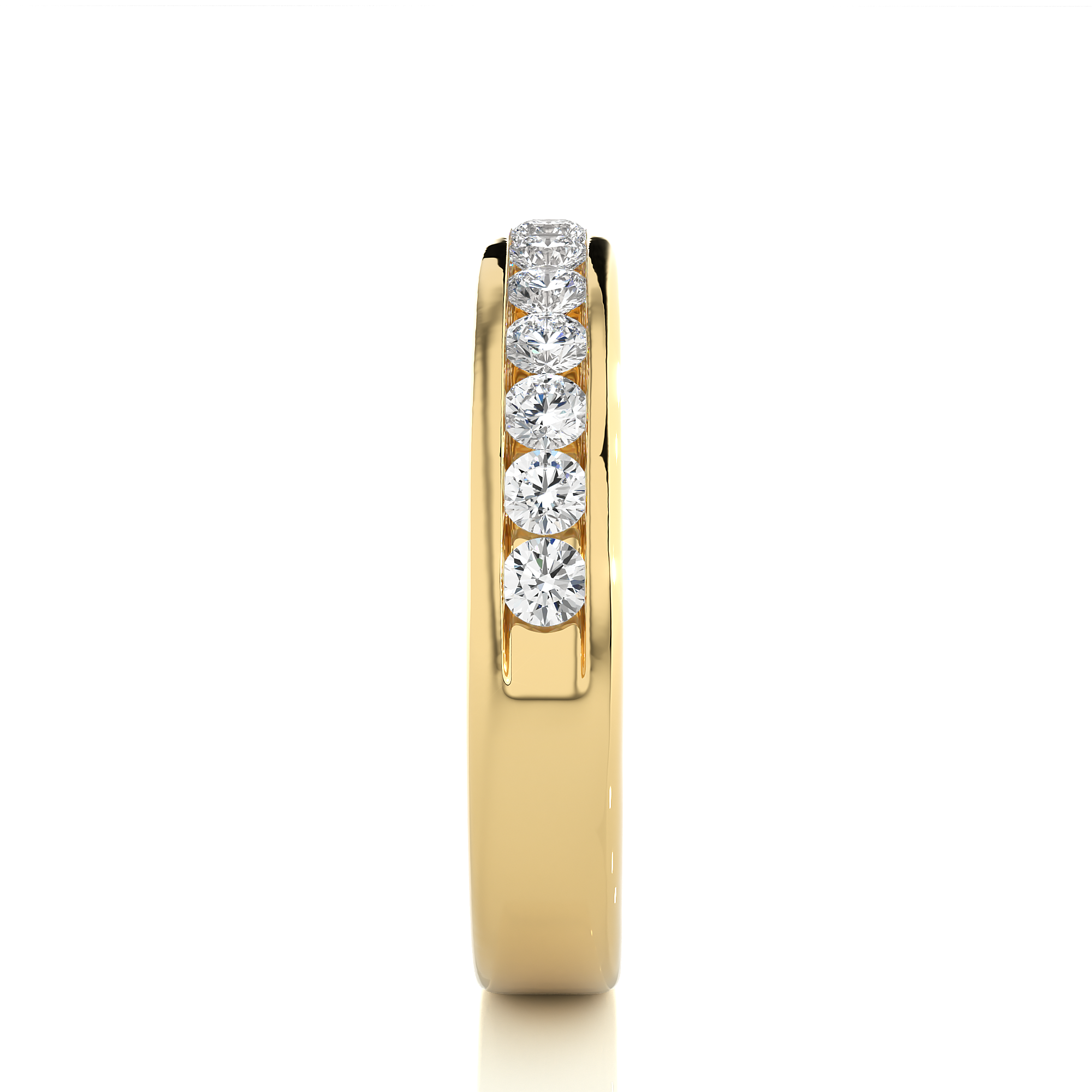 0.52 Carat IJ Color VS1 Clarity Diamond Studded Natural Diamond Ring.