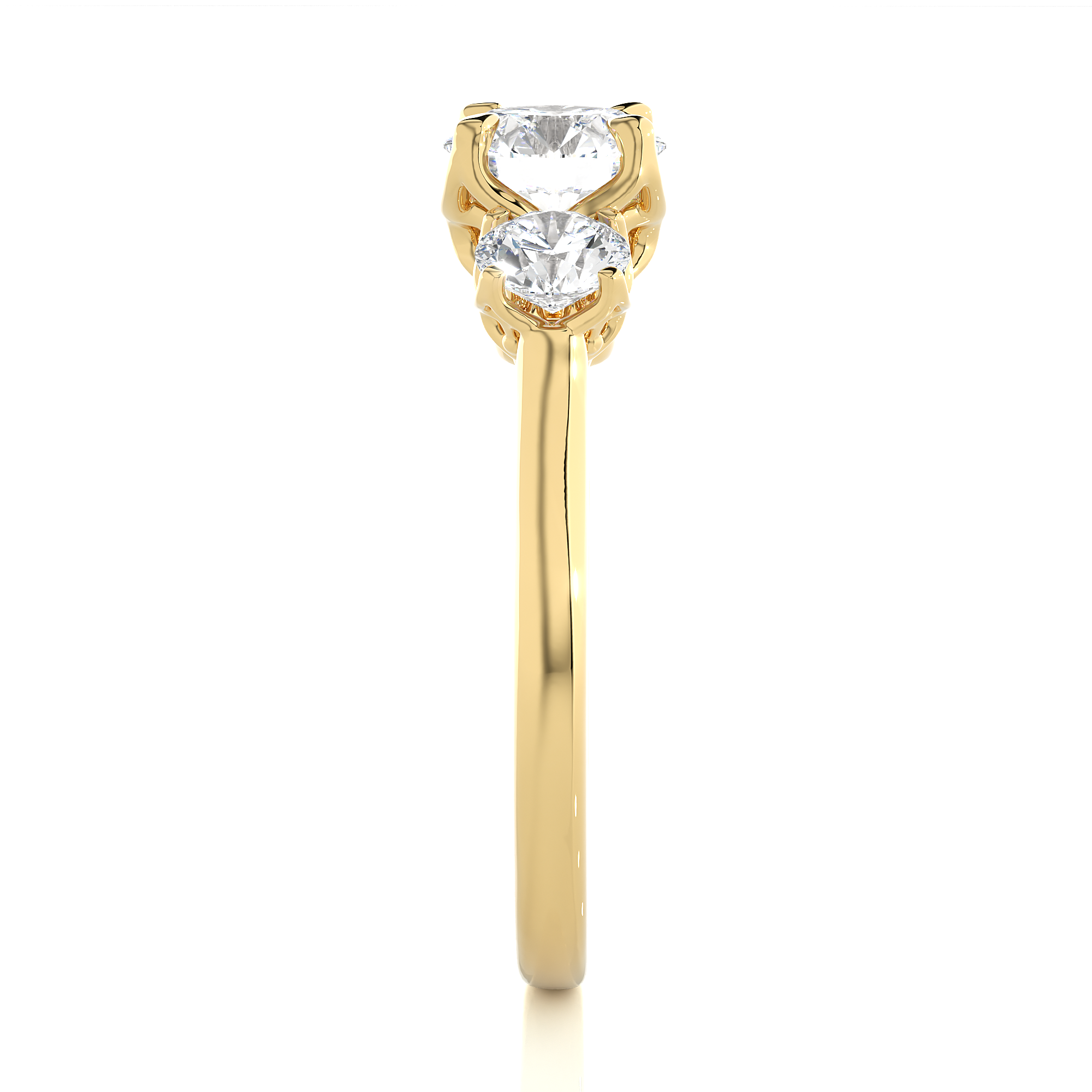 1.62 Carat G Color VS1 Clarity Diamond Studded Natural Diamond Ring.