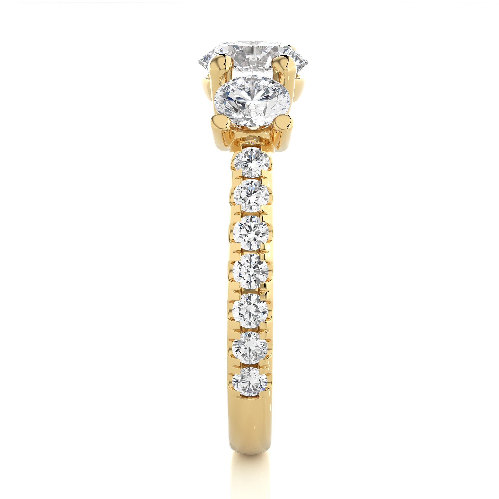 2.23 Carat I Color VS1 Clarity Diamond Studded Natural Diamond Ring.