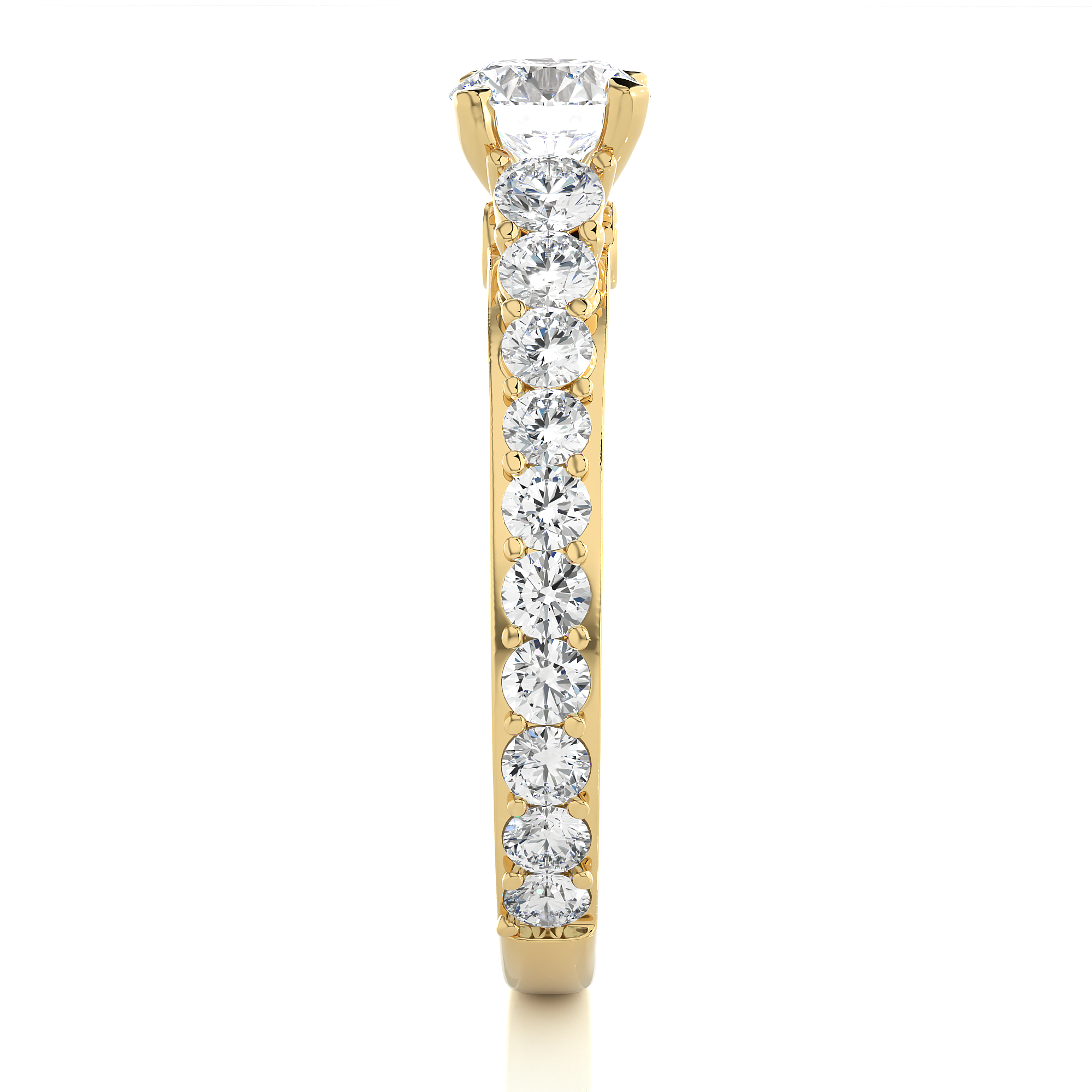 1.79 Carat H Color VS1 Clarity Diamond Studded Natural Diamond Ring.
