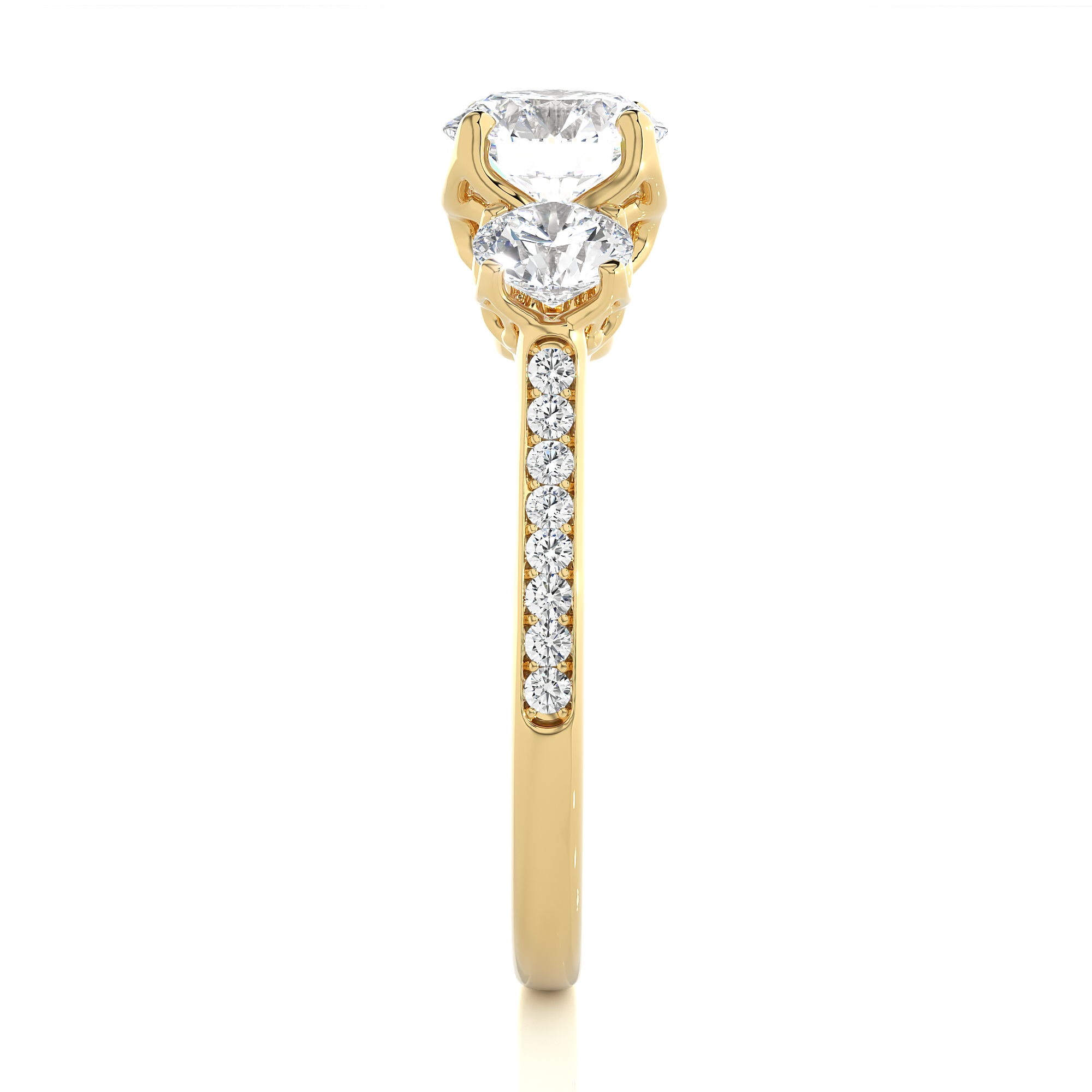 1.80 Carat H Color VS1 Clarity Diamond Studded Natural Diamond Ring.