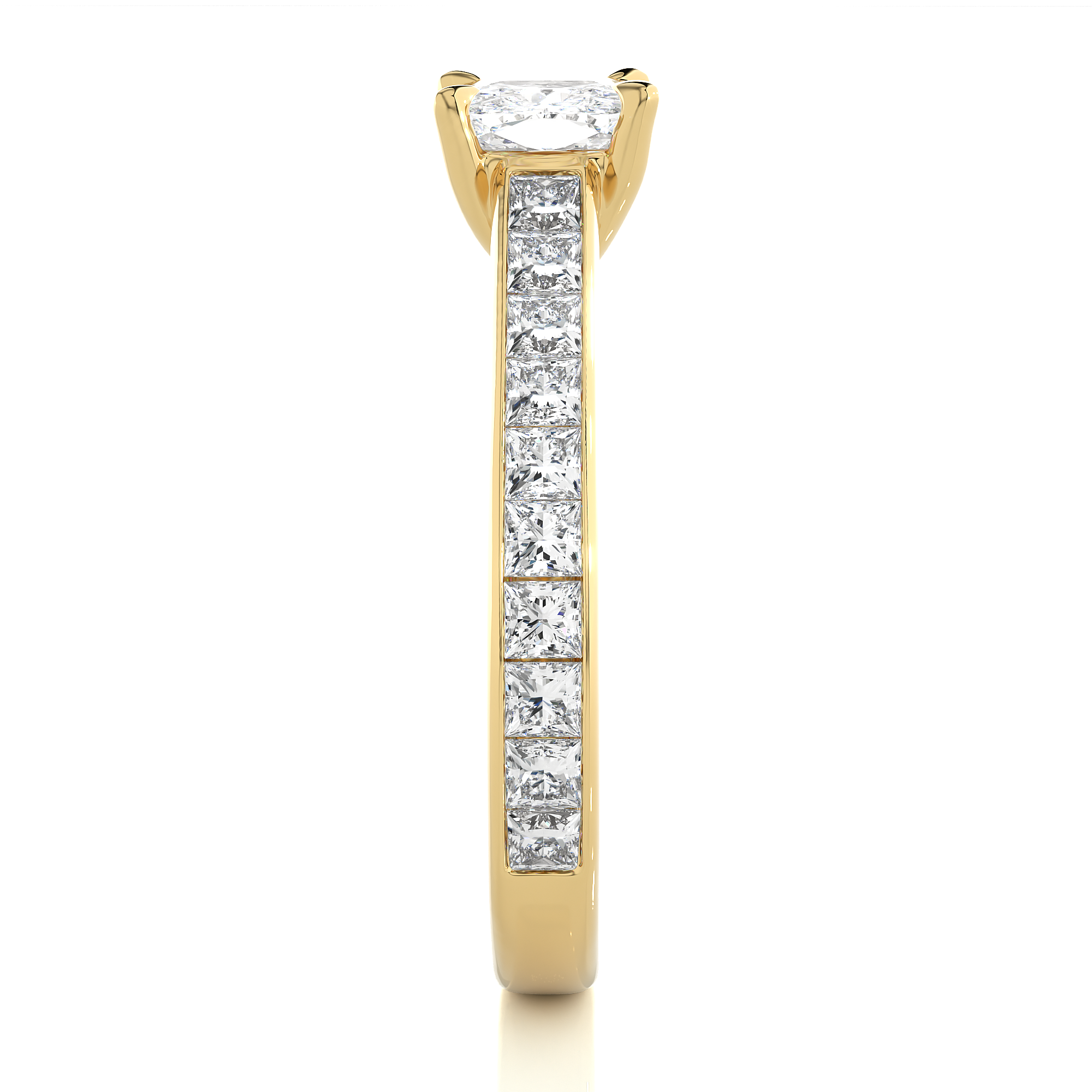 2.12 Carat G Color VS1 Clarity Diamond Studded Natural Diamond Ring.