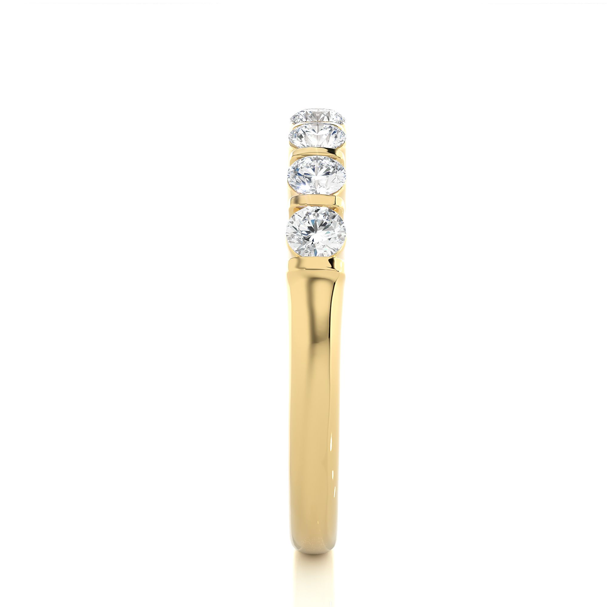 0.52 Carat HI Color VS1 Clarity Diamond Studded Natural Diamond Ring.