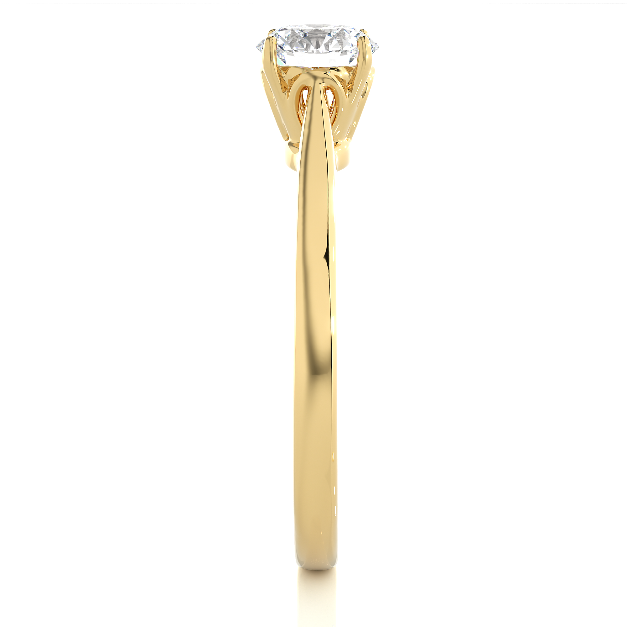 0.73 Carat H Color VS1 Clarity Diamond Studded Natural Diamond Ring.