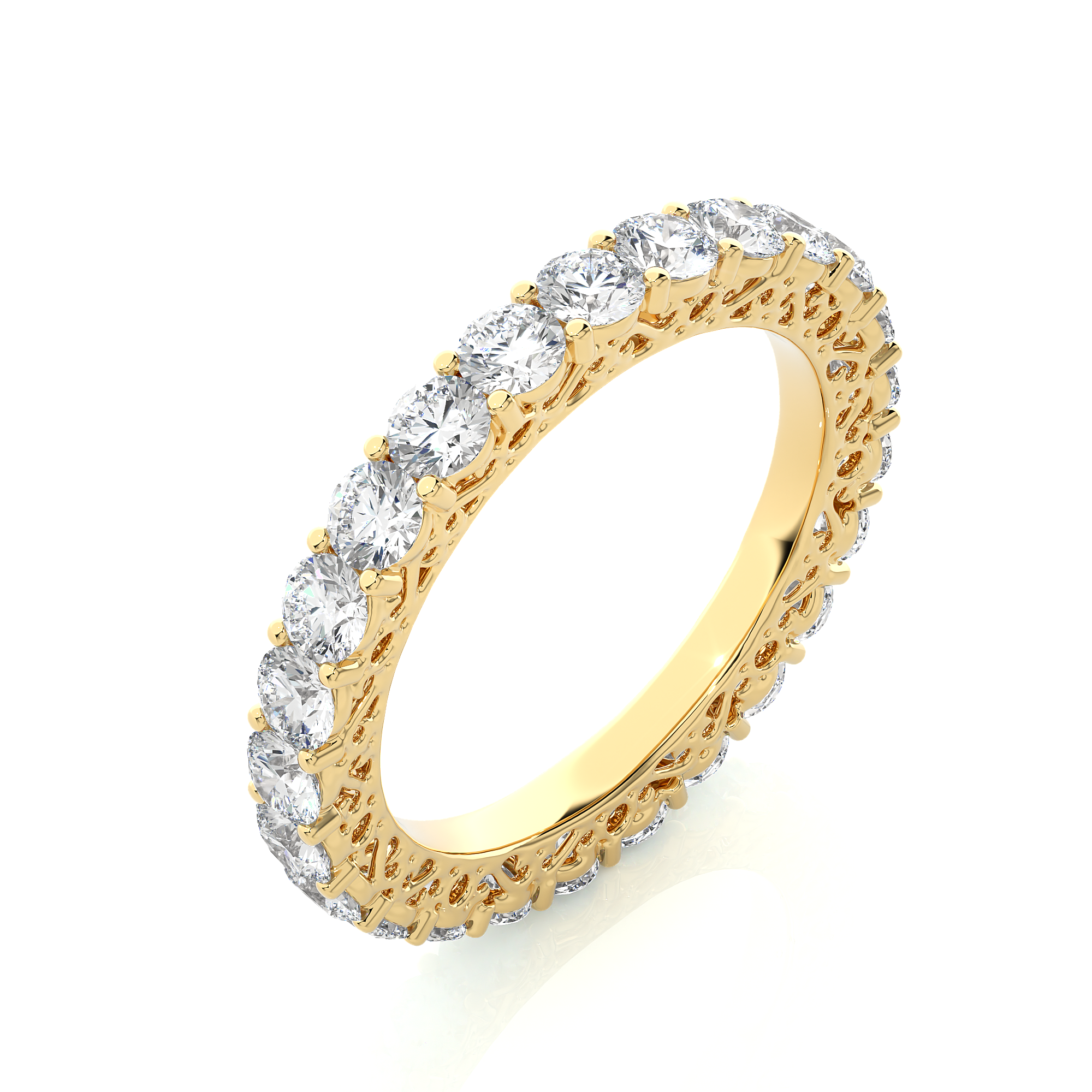 2.28 Carat H Color VS1 Clarity Diamond Studded Natural Diamond Ring.