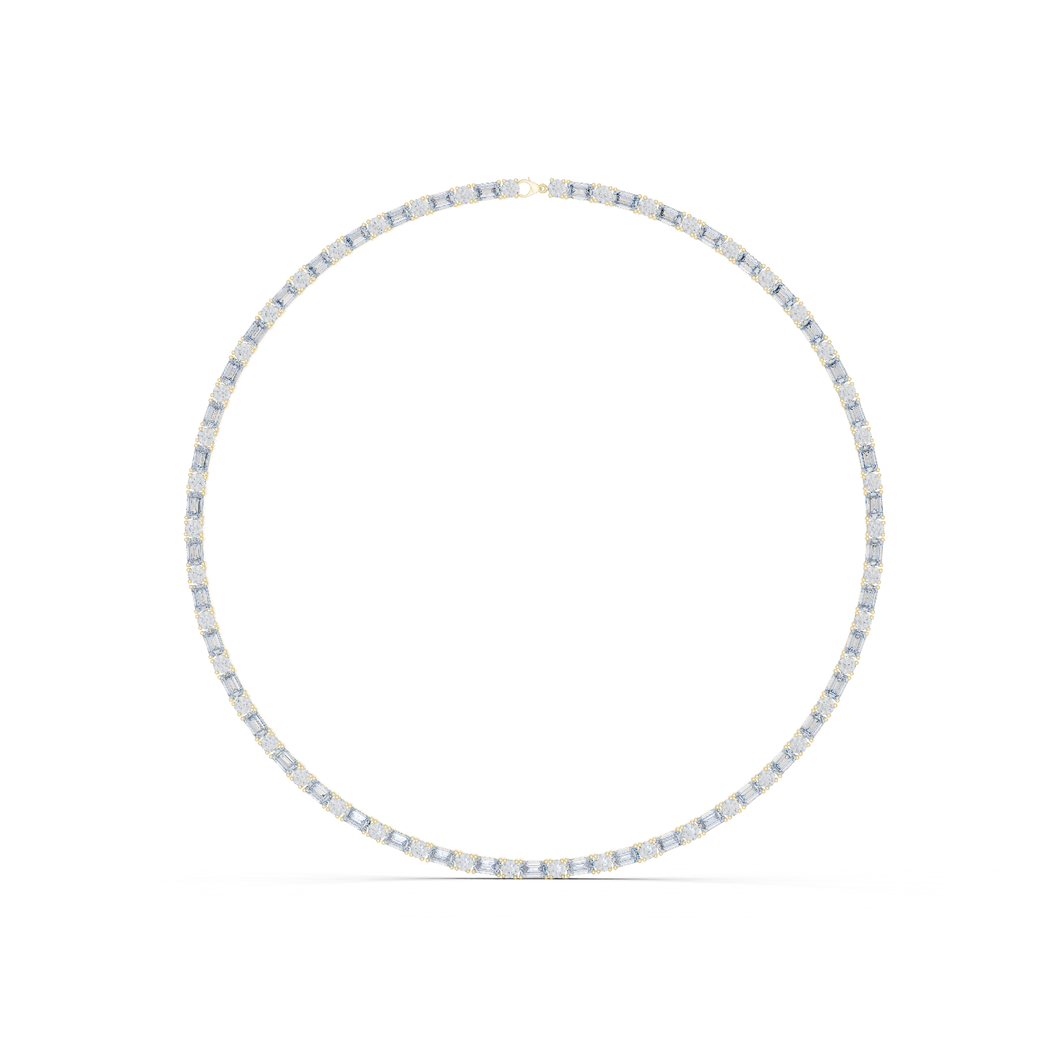 Solitairekart 18.44ct Natural Diamond Tennis Necklace – H Color, VS2 Clarity